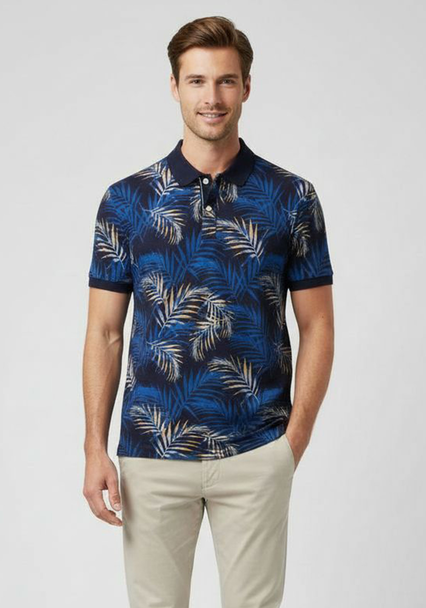 Fynch Hatton Polo Μπλούζα της σειράς Botanical - 1504 1312 685 Navy