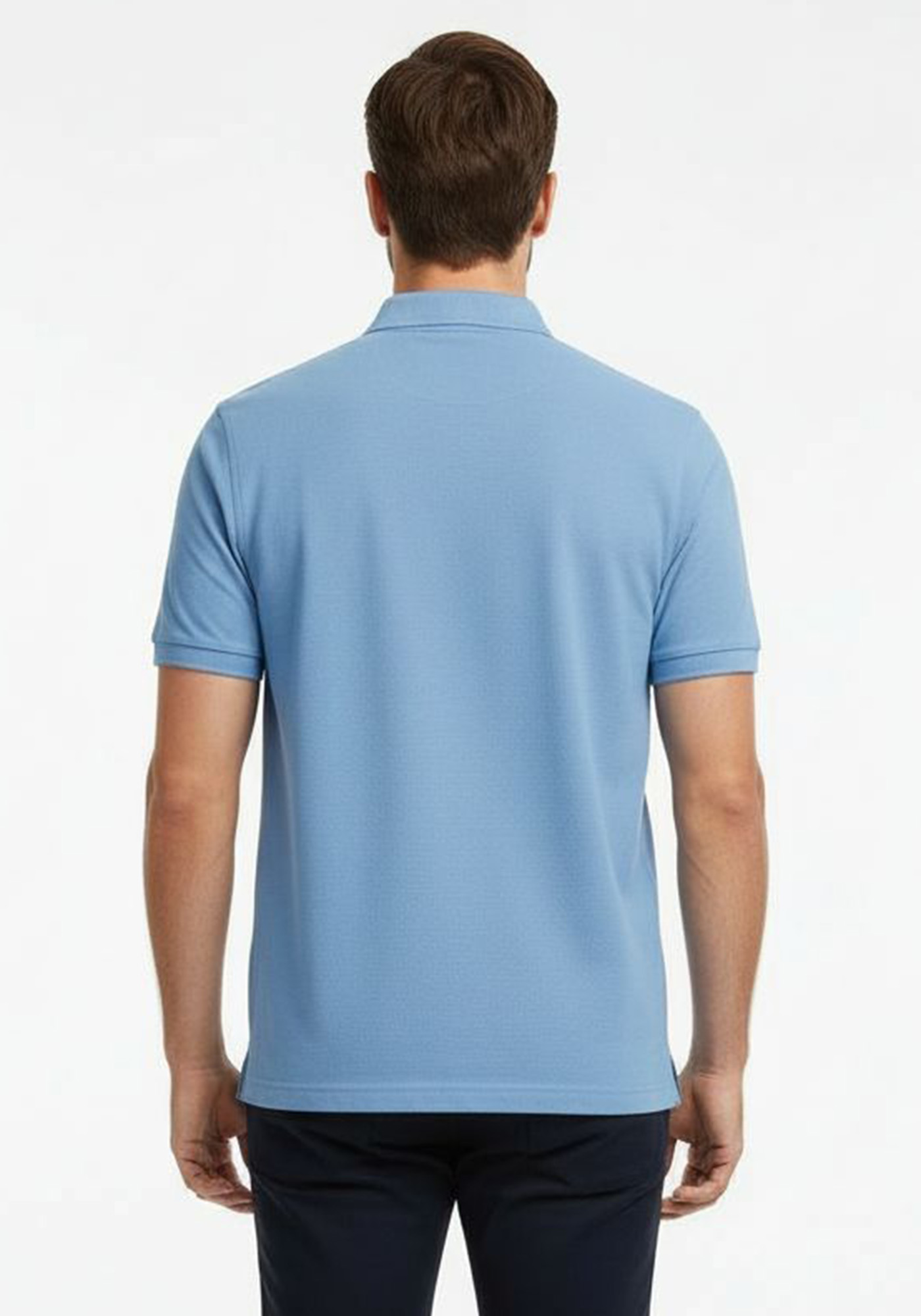 Fynch Hatton Polo Μπλούζα της σειράς Interlock - 1122 1710 619 Sky