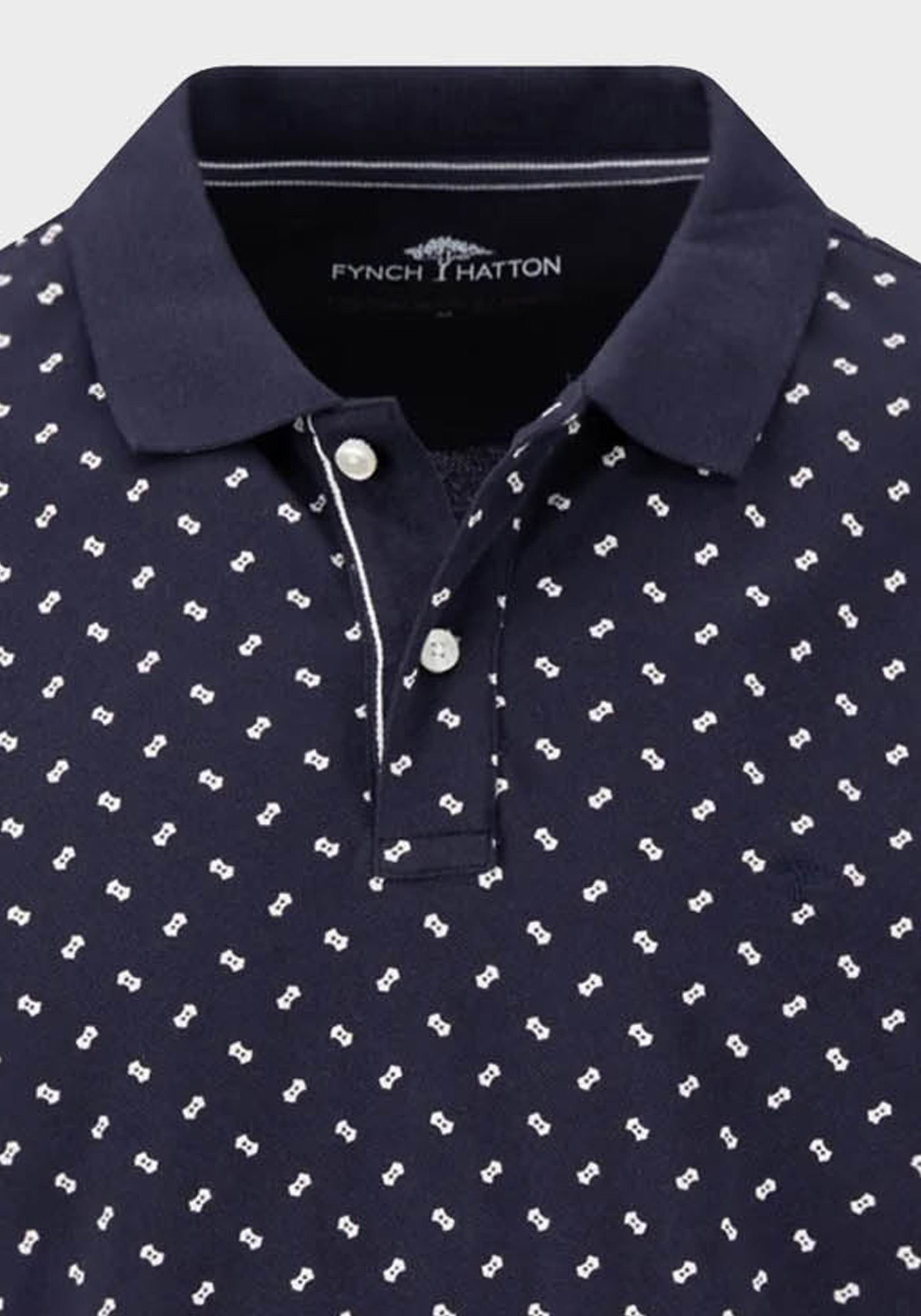 Fynch Hatton Polo Μπλούζα της σειράς Minimal - 1504 1313 685 Navy