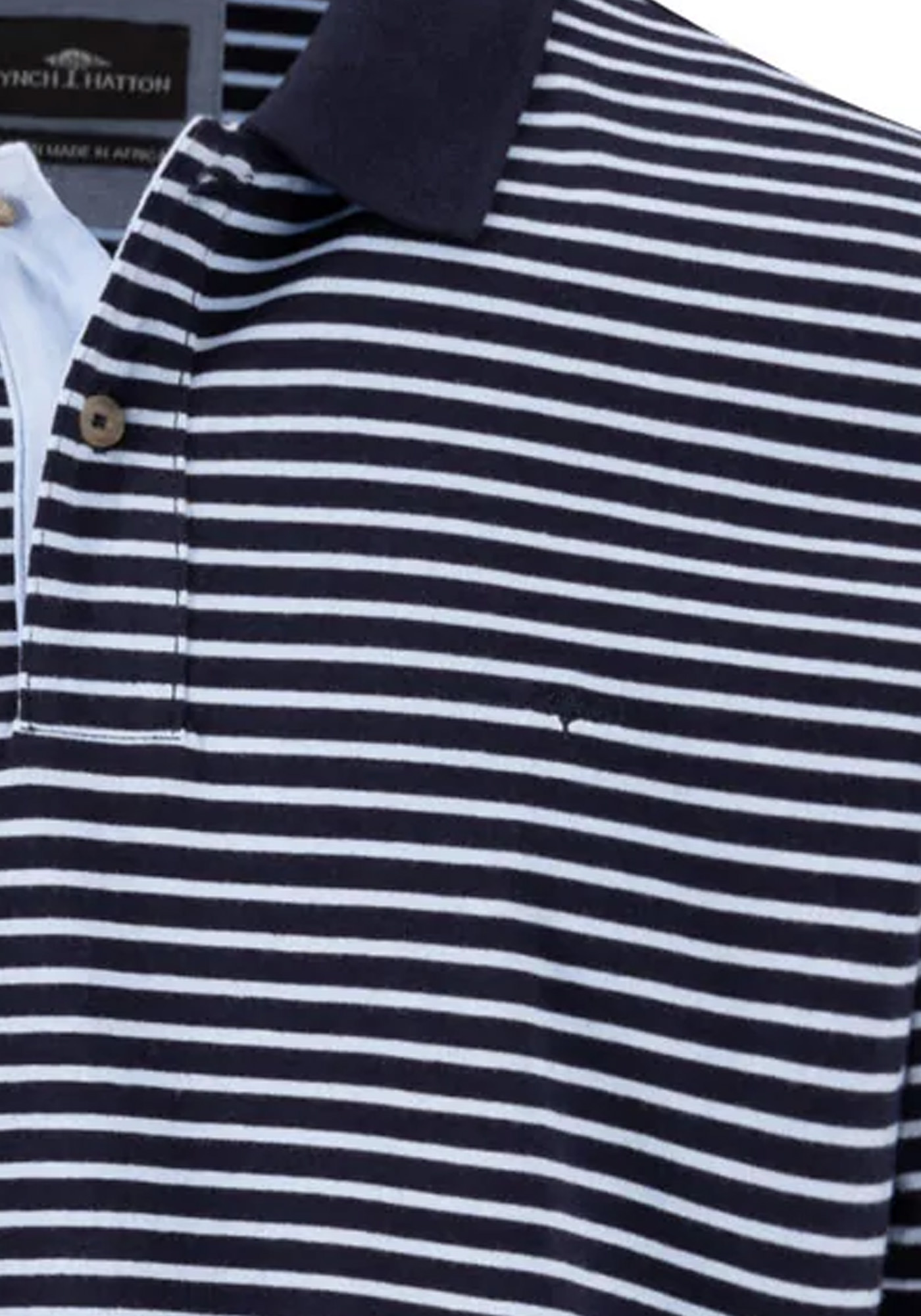 Fynch Hatton Polo Μπλούζα της σειράς Stripe - 1504 4004 685 Navy