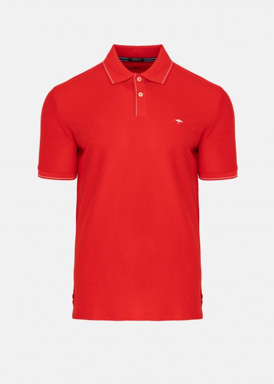 Fynch Hatton Polo Μπλούζα Supima - 1503 1702 363 Poppy Red
