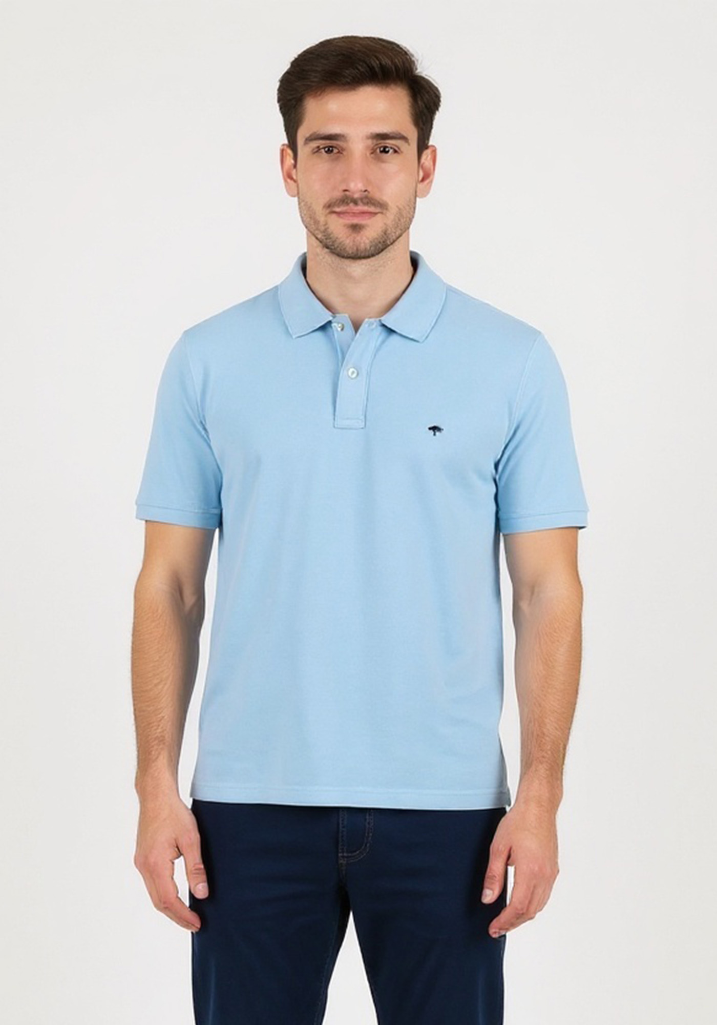 Fynch Hatton Polo Μπλούζα της σειράς Supima Cotton - 1513 1700 629 Splashy Ocean