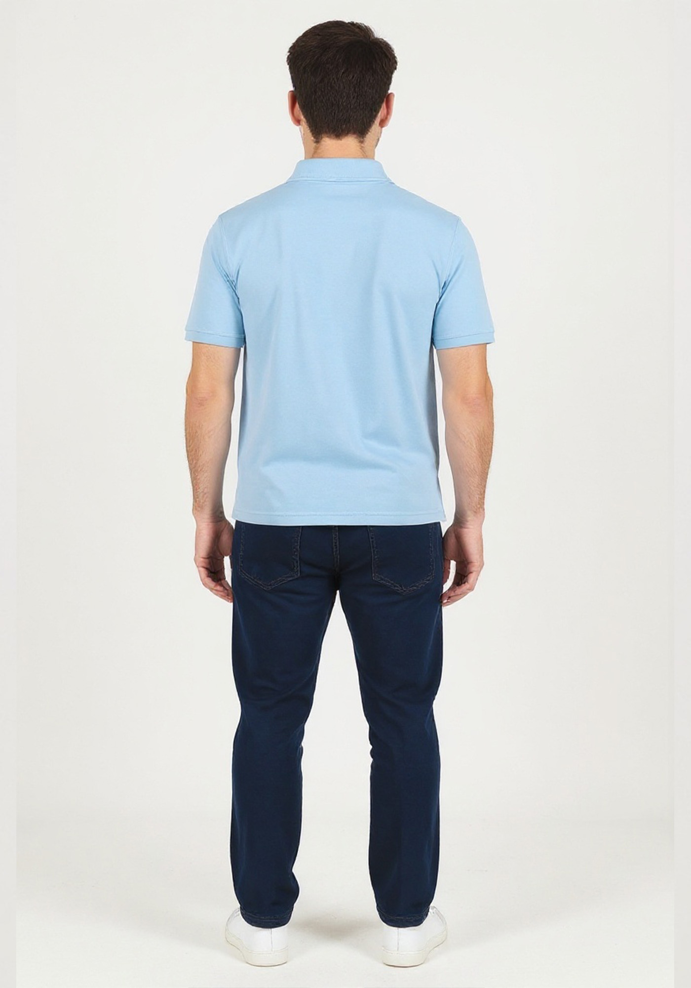 Fynch Hatton Polo Μπλούζα της σειράς Supima Cotton - 1513 1700 629 Splashy Ocean