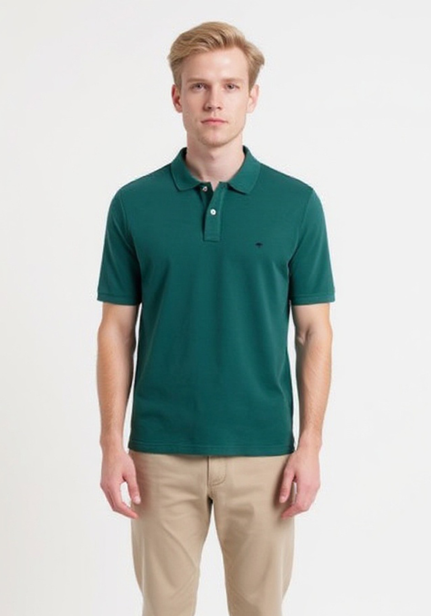 Fynch Hatton Polo Μπλούζα της σειράς Supima Cotton - 1513 1700 727 Pine Green