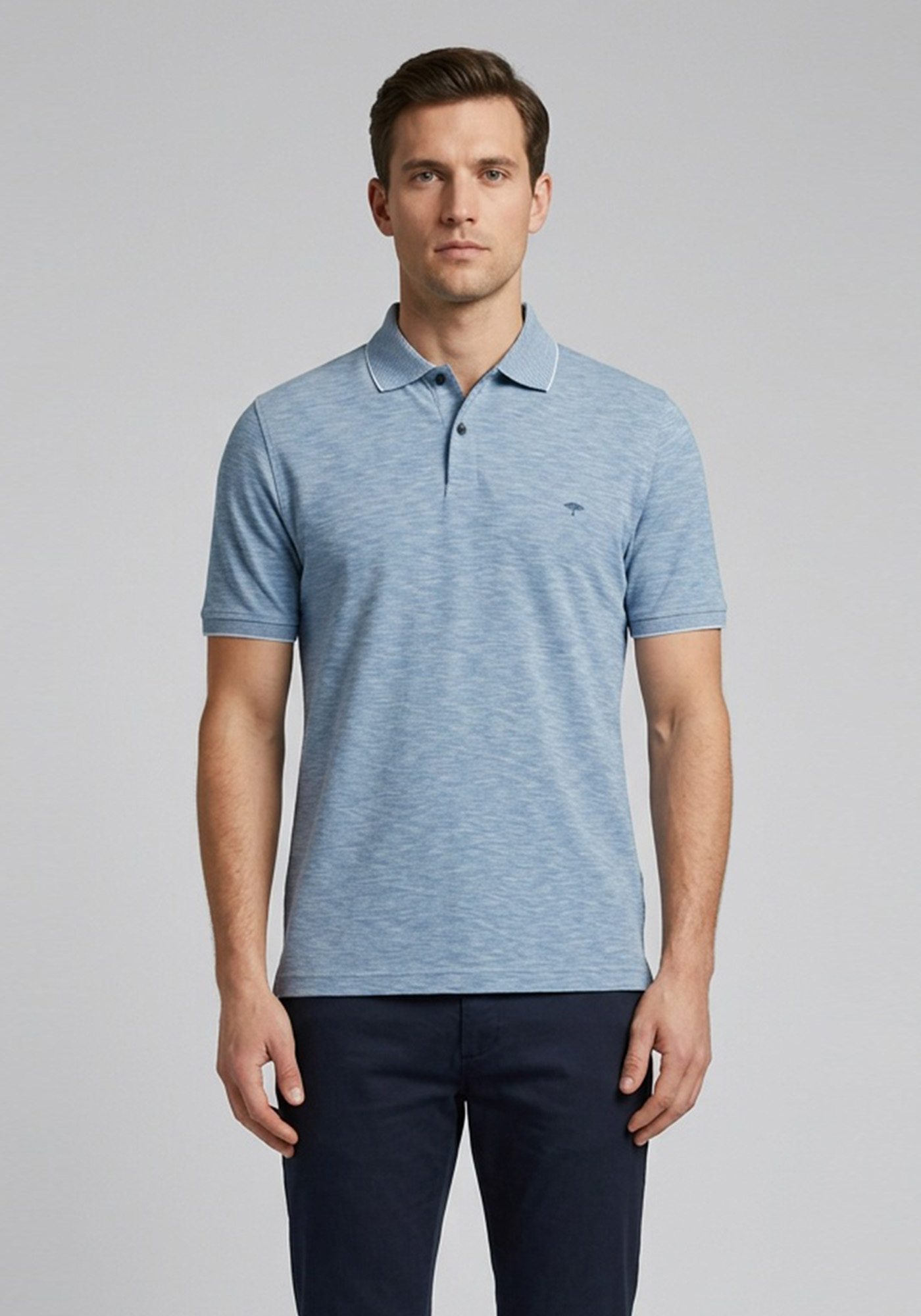 Fynch Hatton Polo Μπλούζα σε Regular Fit - 1120 1750 Midnight