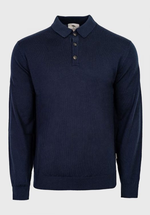 Fynch Hatton Polo μπλούζα σε κανονική γραμμή - 1220 854 687 Navy φωτογραφία