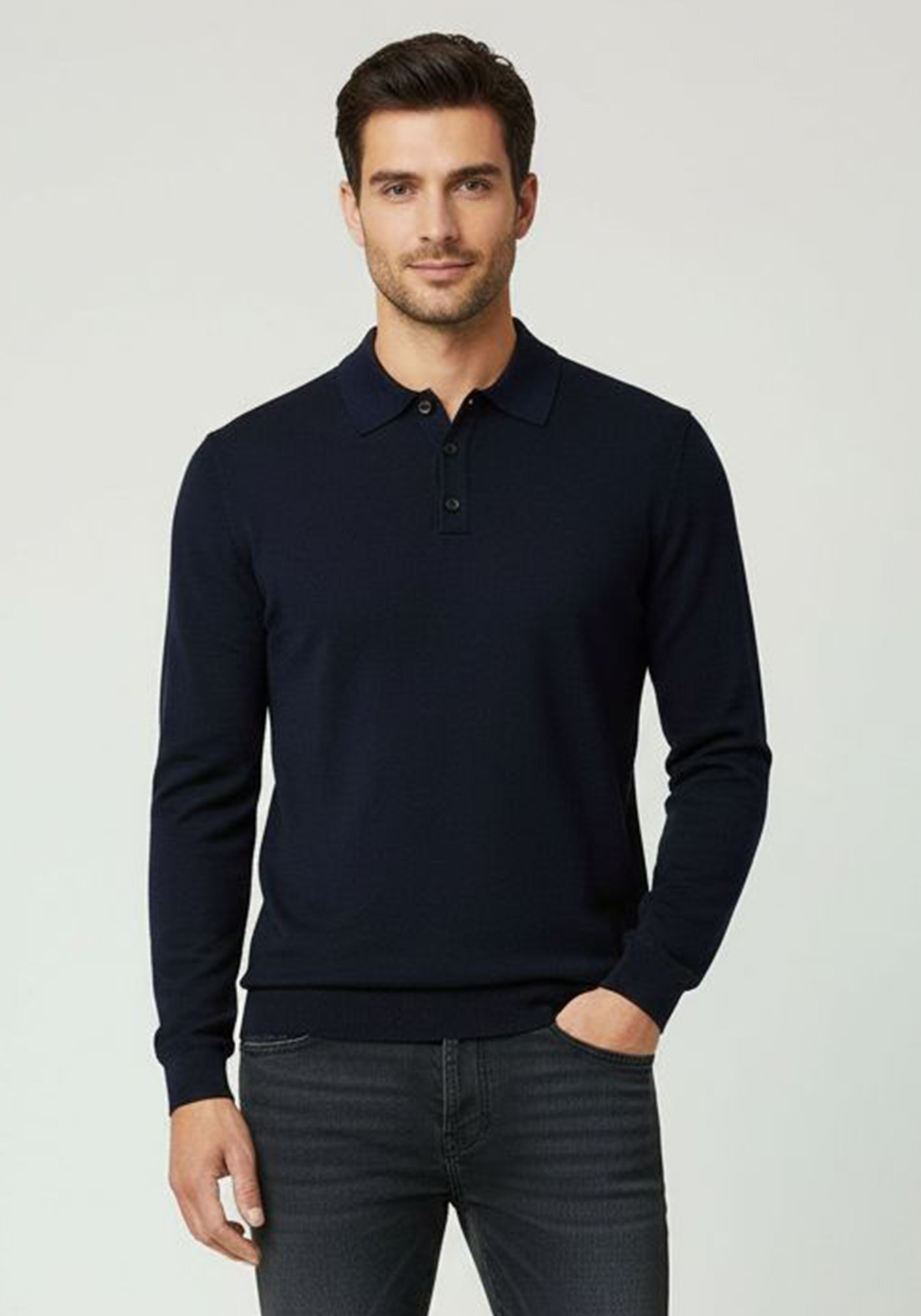Fynch Hatton Fynch Hatton Polo μπλούζα σε κανονική γραμμή - 1220 854 687 Navy