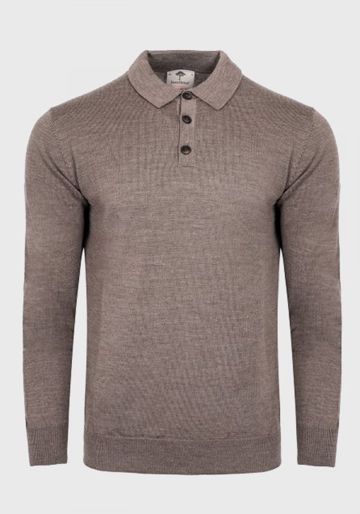 Fynch Hatton Polo μπλούζα σε κανονική γραμμή - 1220 854 829 Earth