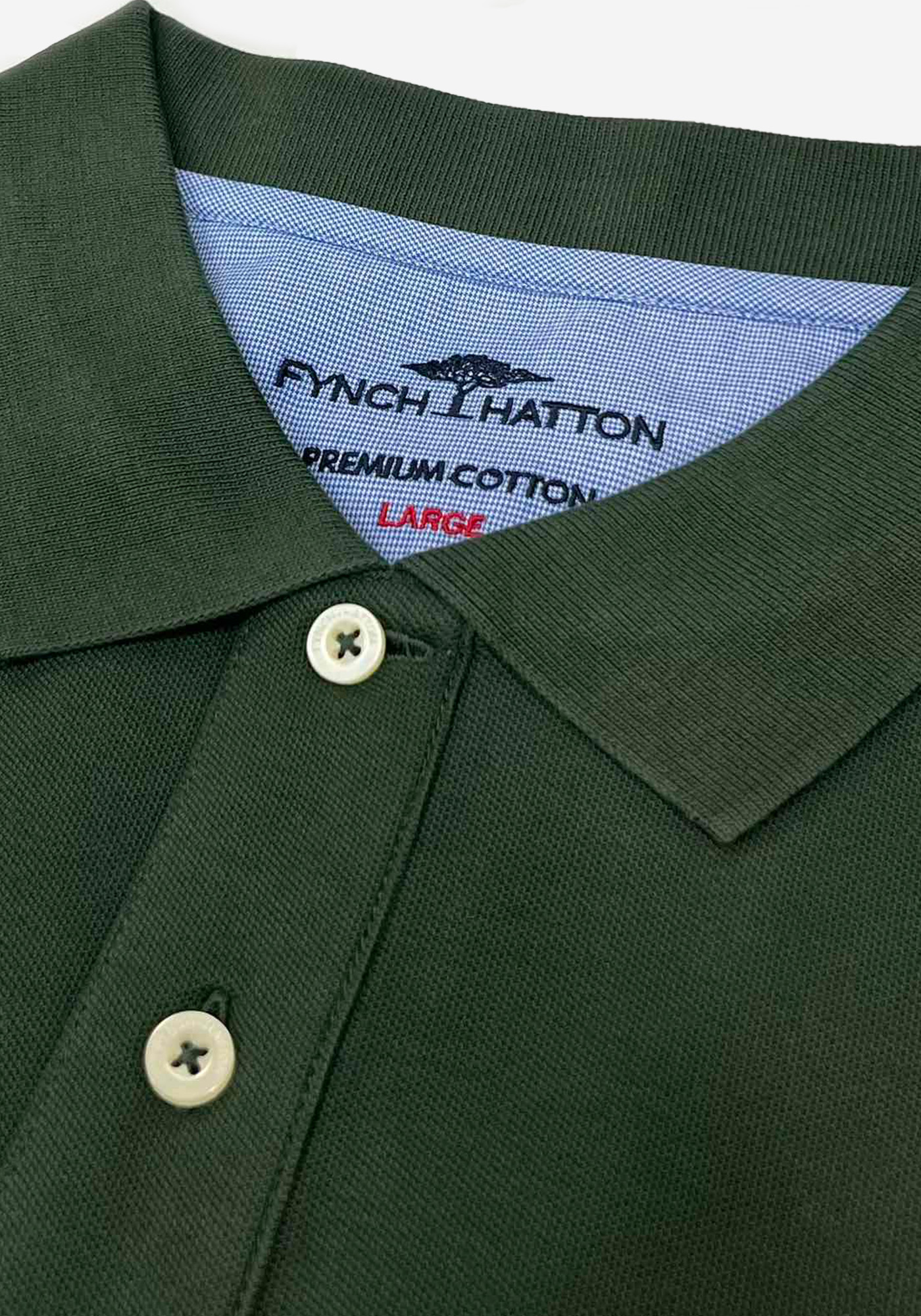 Fynch Hatton Polo της σειράς Basic - 1514 1701 737 Dark Ivy