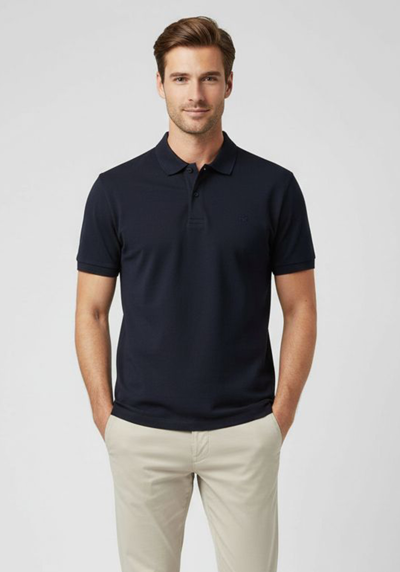 Fynch Hatton Polo της σειράς Mercerized - 1504 1320 685 Navy