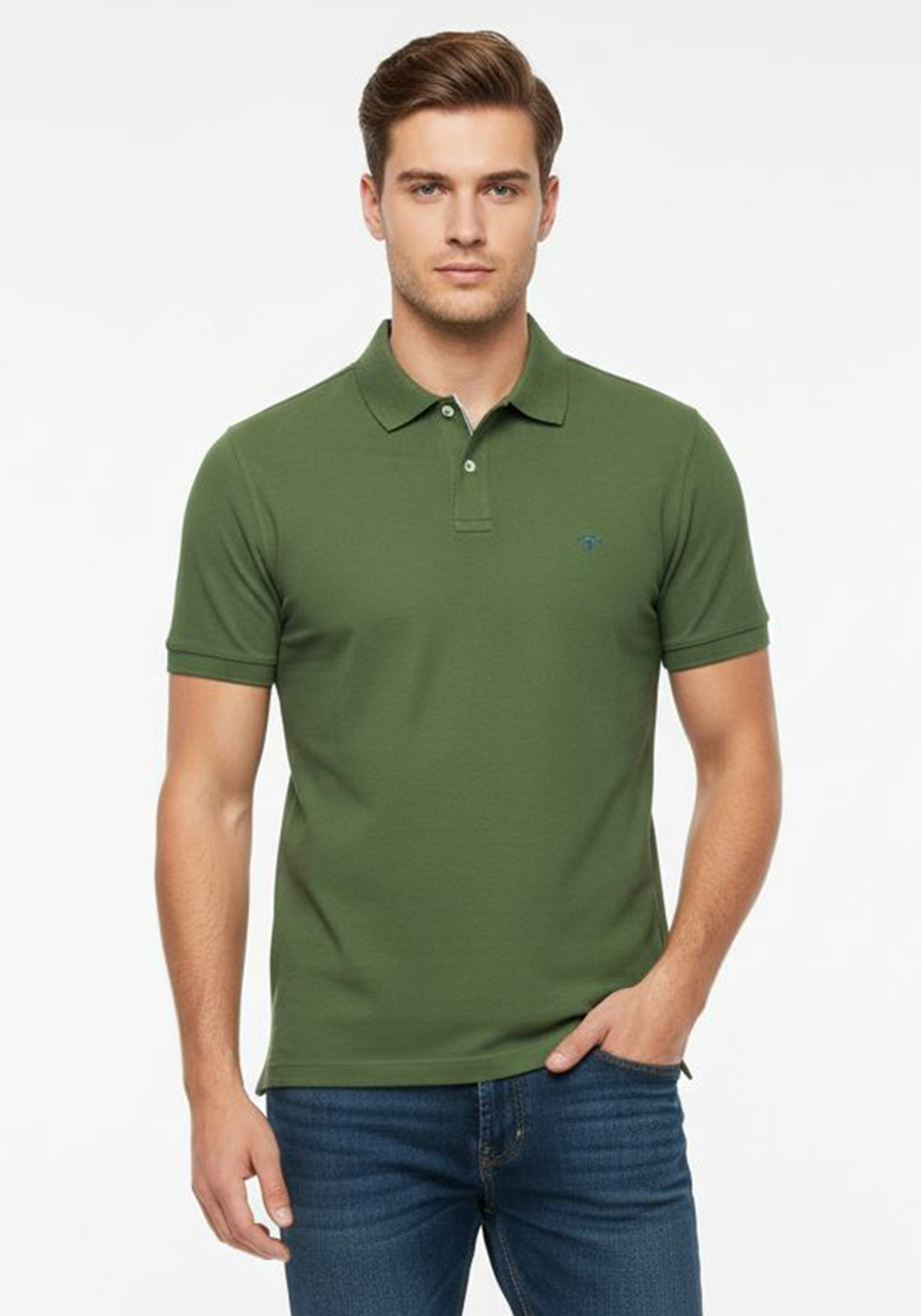 Fynch Hatton Polo της σειράς Modern Fit - 1122 1702 705 Olive