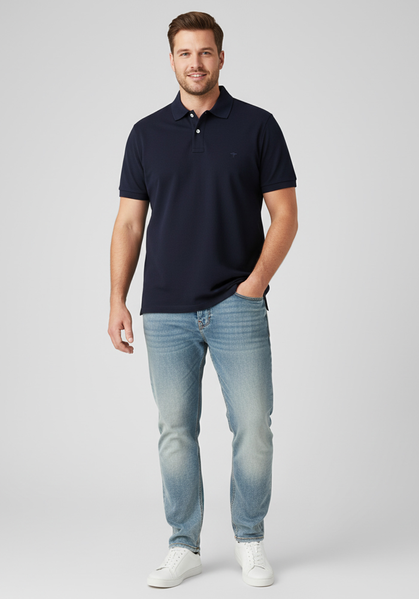 Fynch Hatton Polo της σειράς Supima - 1000 1700 685 Navy