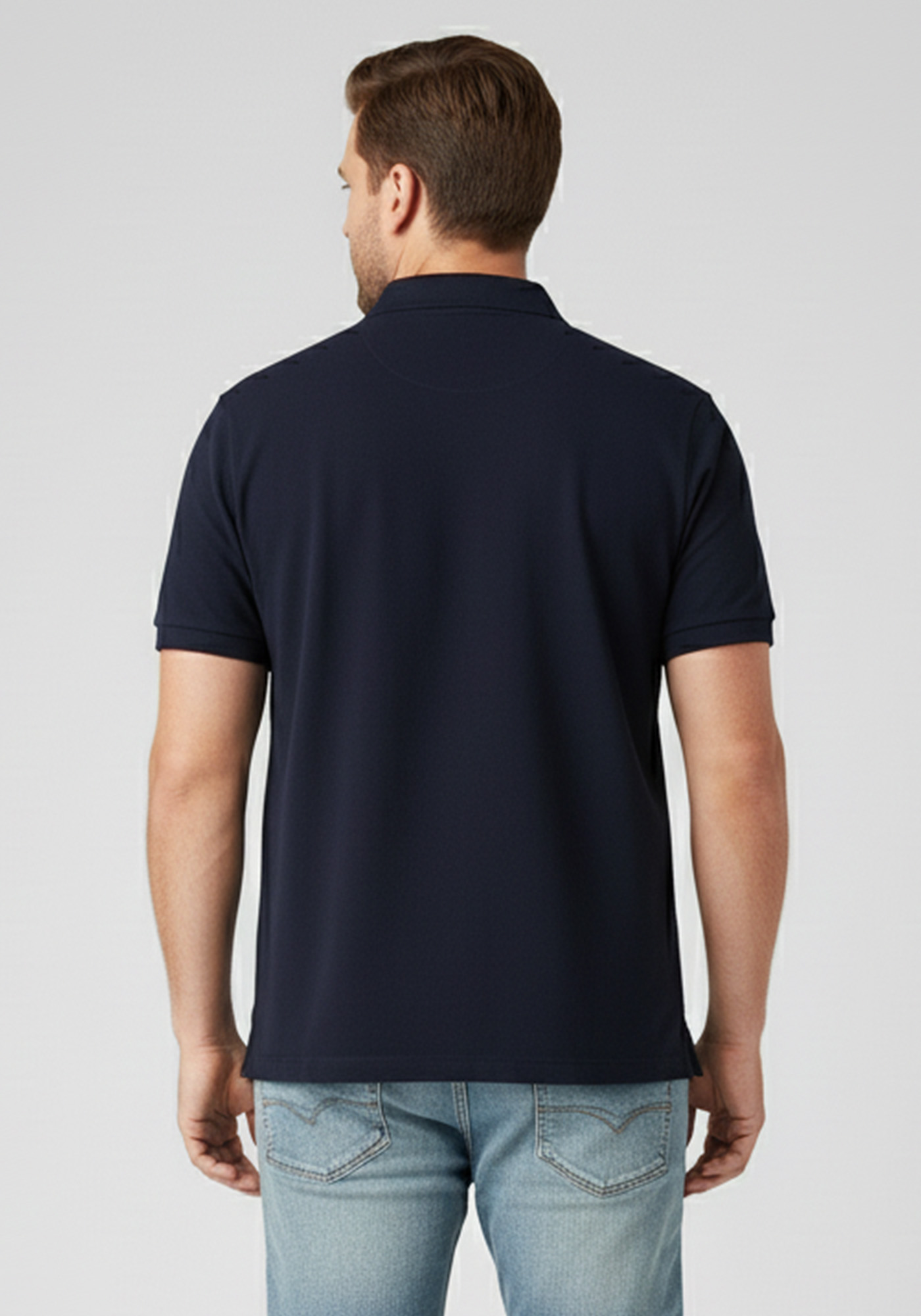 Fynch Hatton Polo της σειράς Supima - 1000 1700 685 Navy