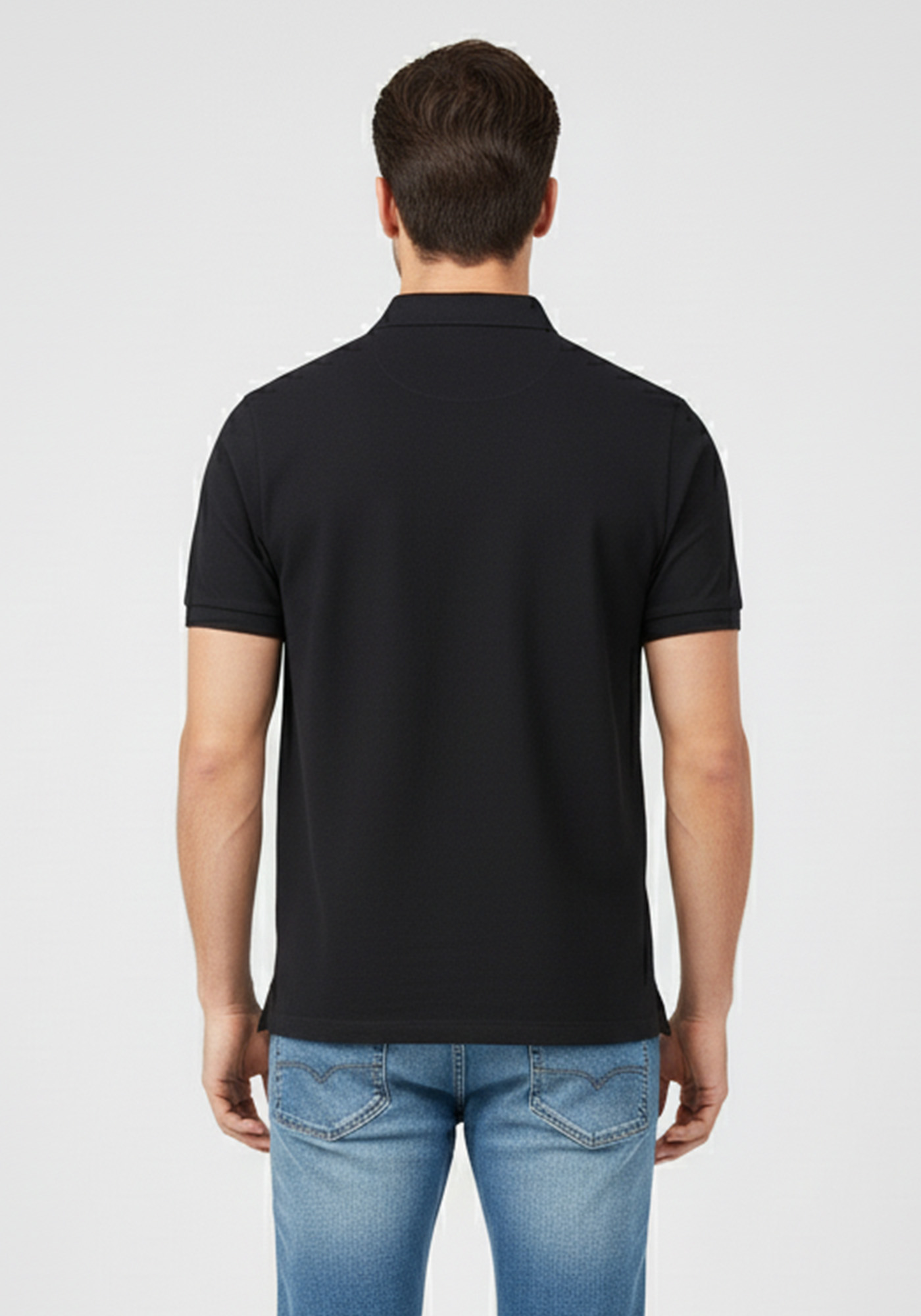 Fynch Hatton Polo Supima - 1000 1700 999 Black φωτογραφία
