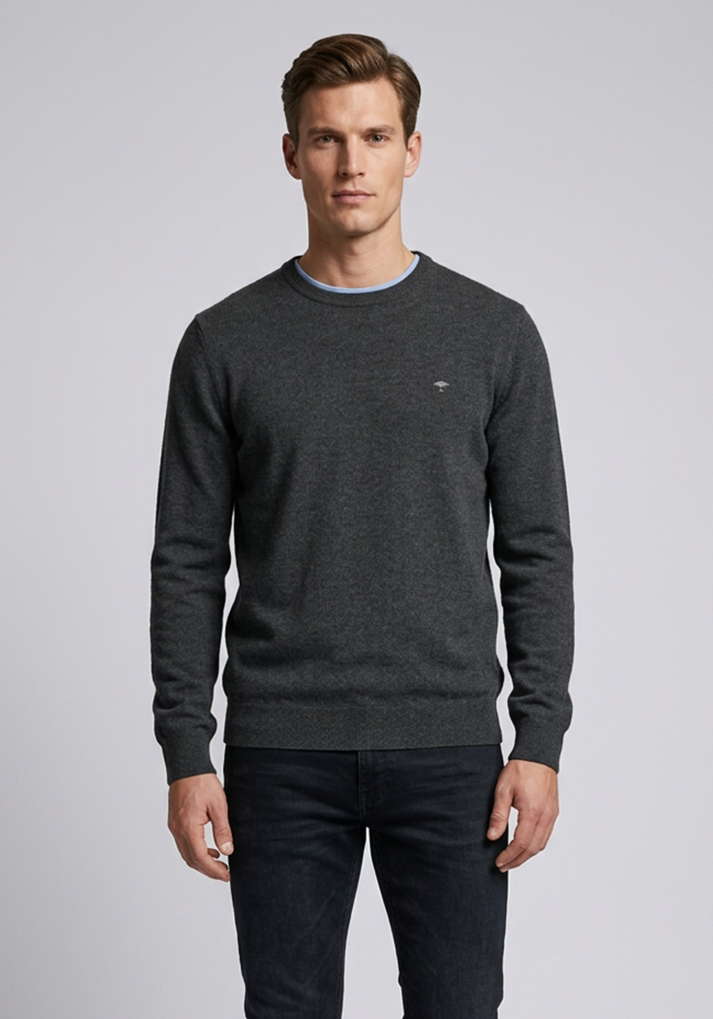 Fynch Hatton Pullover Basic - 1220 800 979 Anthra