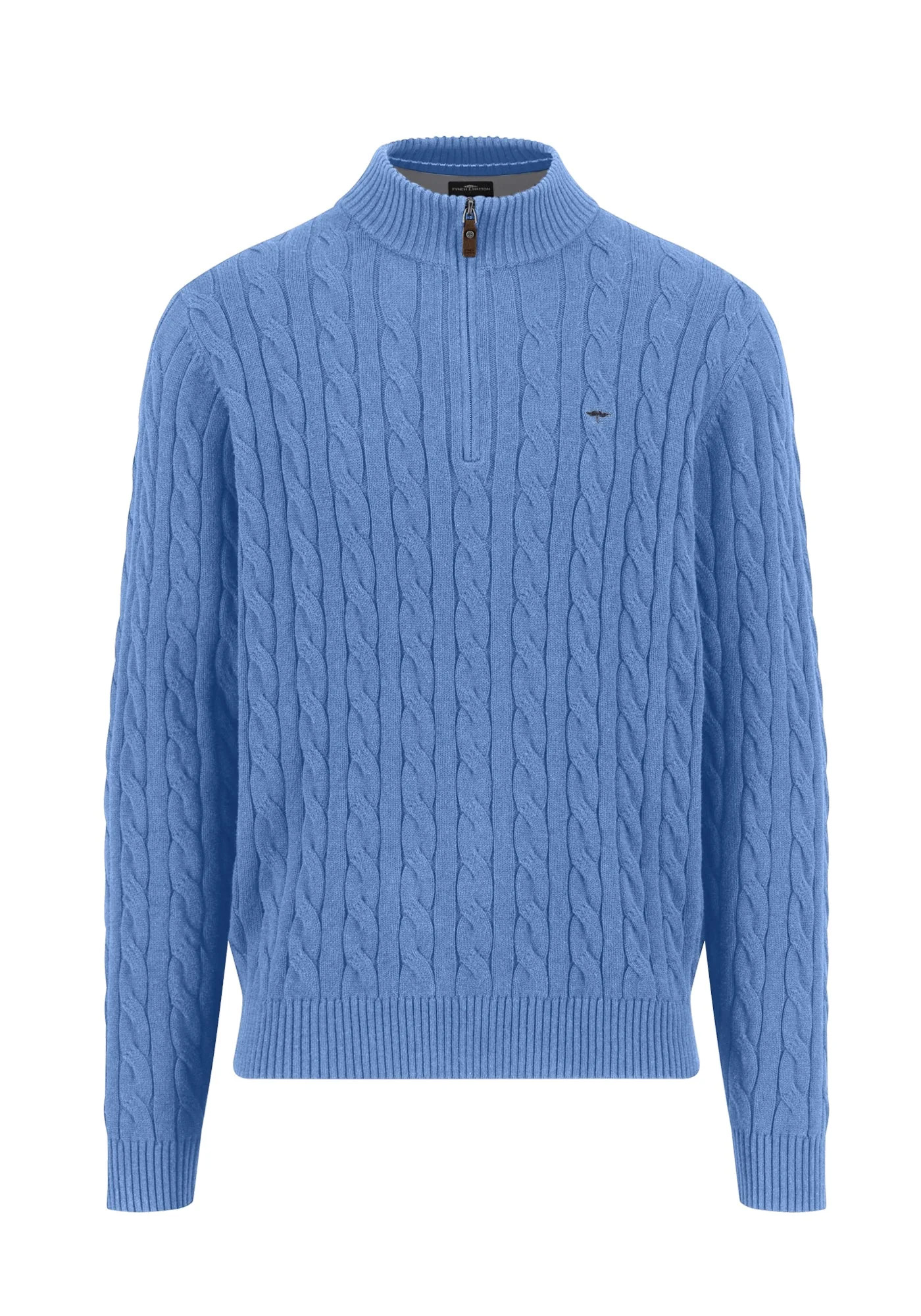 Fynch Hatton Pullover της σειράς Cable - 1509 207 604 Crystal Blue φωτογραφία