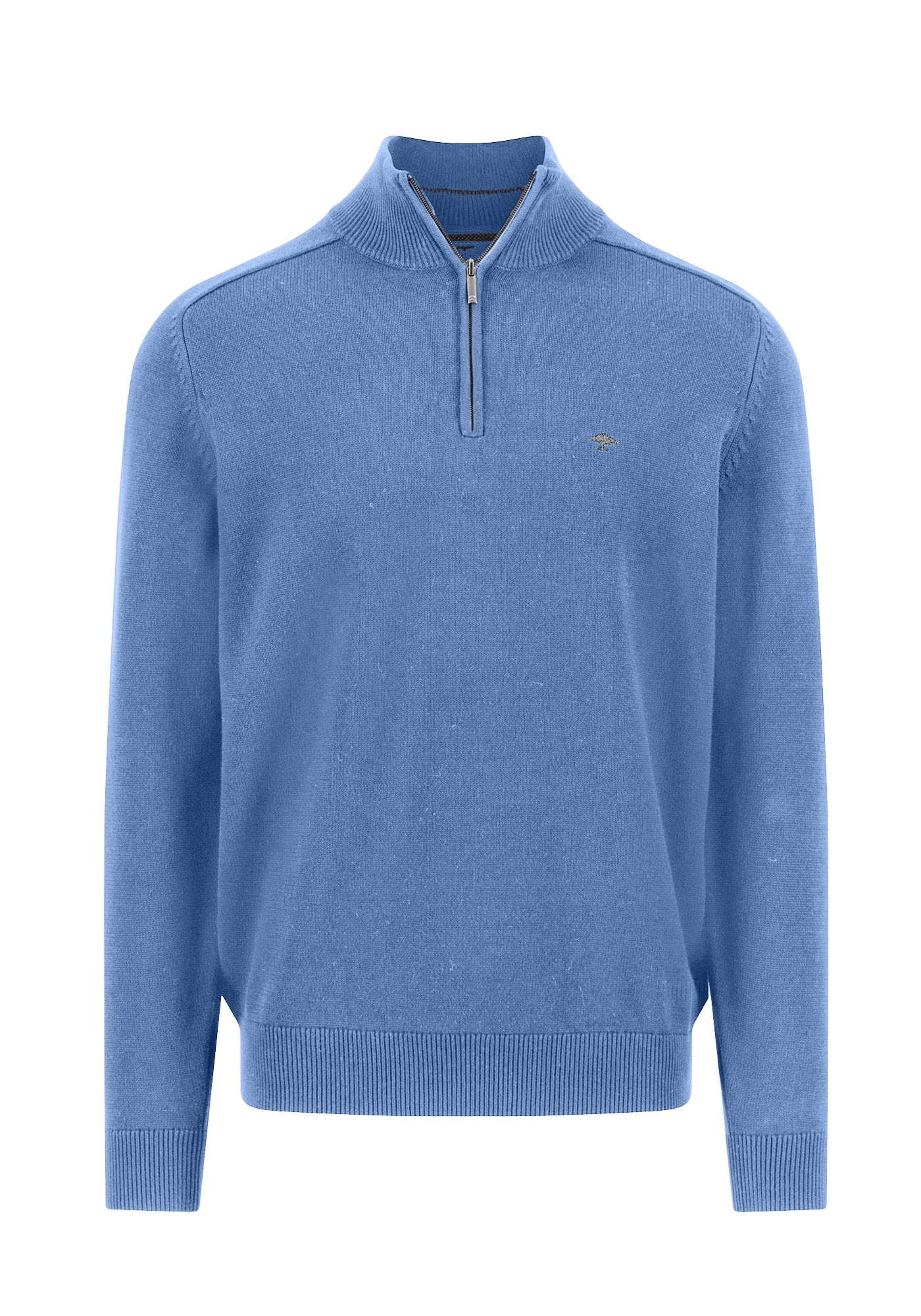 Fynch Hatton Pullover της σειράς Zip Troyer - 1509 203 604 Crystal Blue