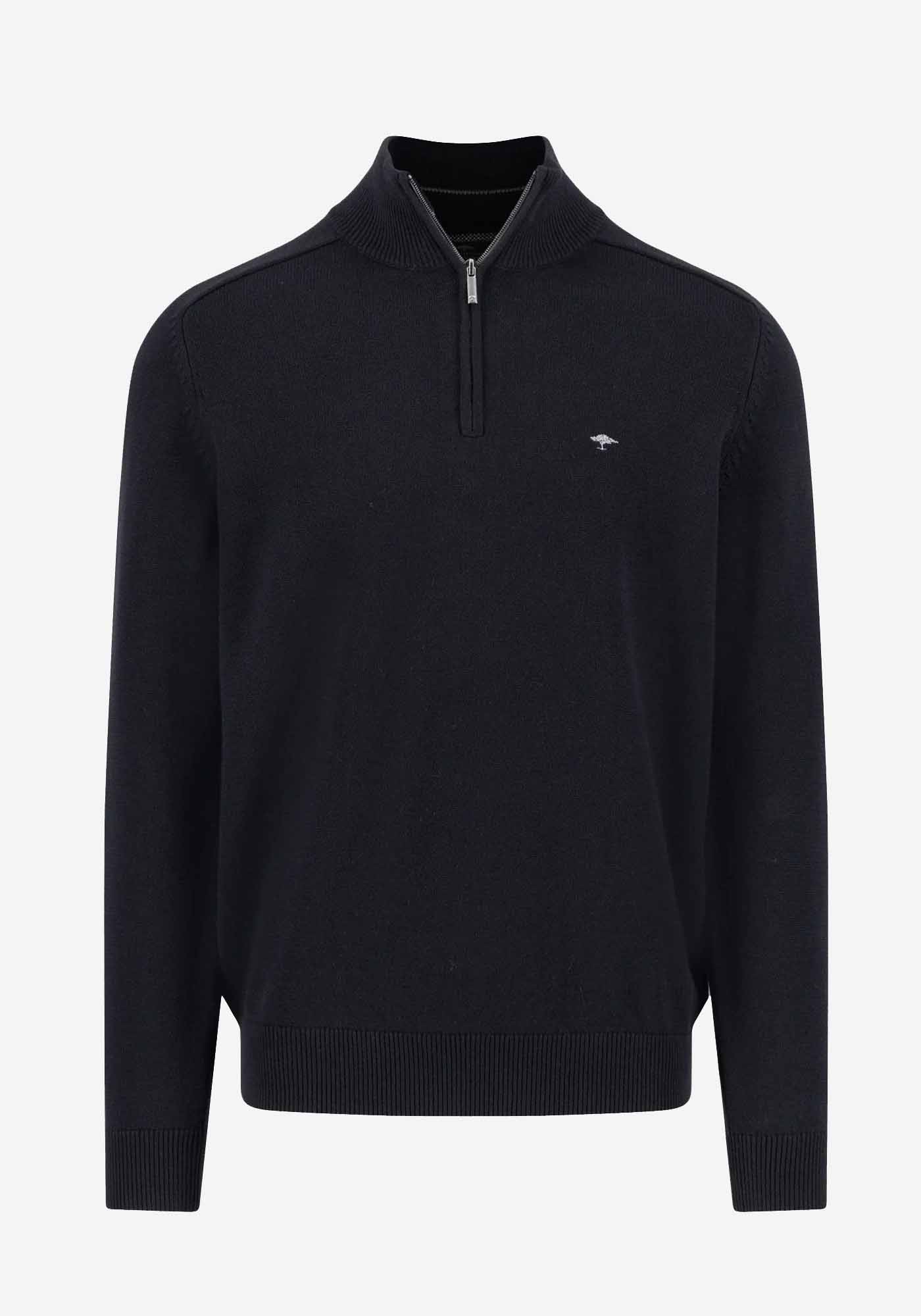 Fynch Hatton Pullover της σειράς Zip Troyer - 1509 203 999 Black
