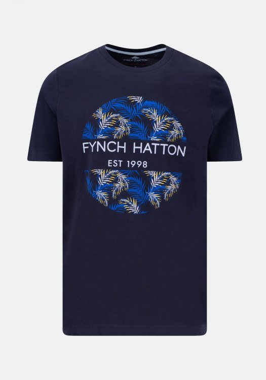 Fynch Hatton T Shirt της σειράς Artwork - 1504 1315 685 Navy