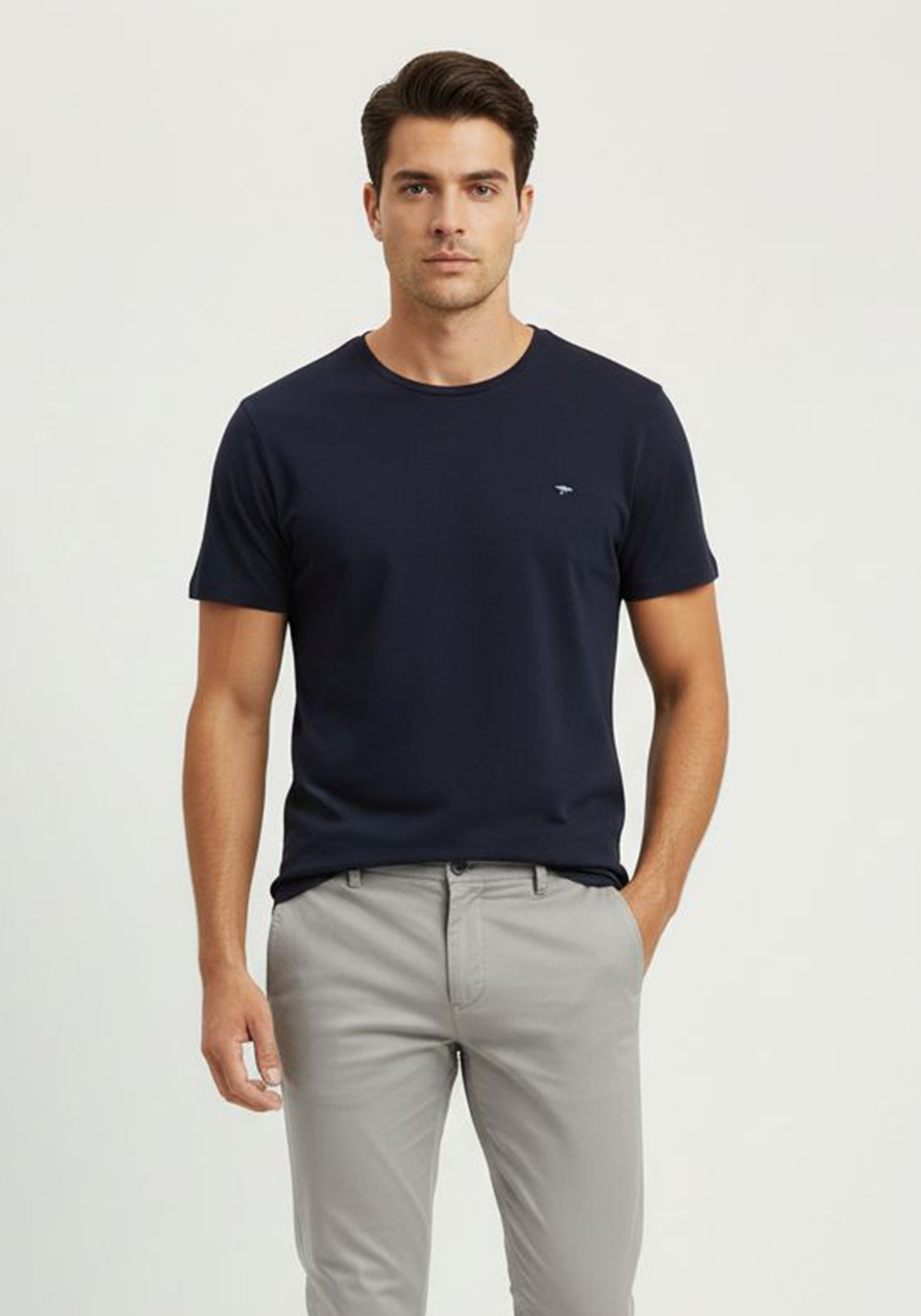 Fynch Hatton T Shirt της σειράς Basic - 1504 1804 685 Navy