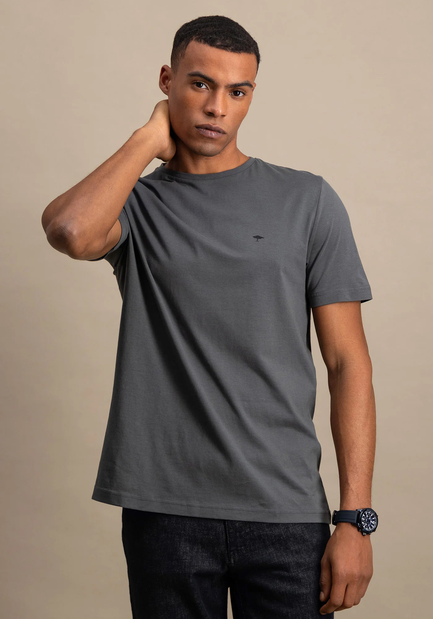 Fynch Hatton T Shirt της σειράς SNOS - SNOS 1500 970 Asphalt