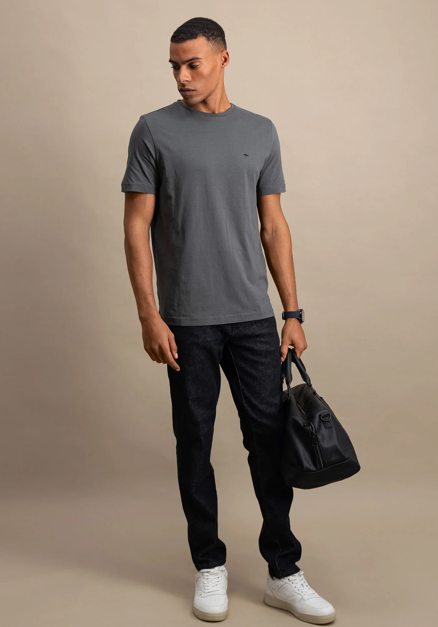 Fynch Hatton T Shirt της σειράς SNOS - SNOS 1500 970 Asphalt