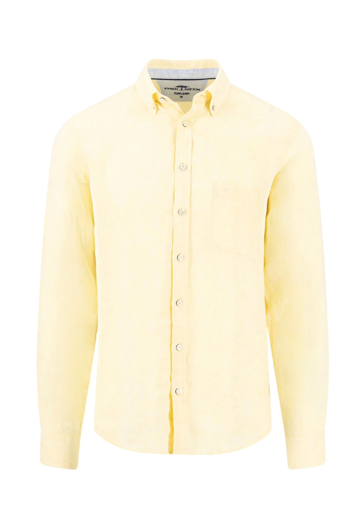 Fynch Hatton Πουκάμισο Linen - 1613 6000 113 Pale yellow