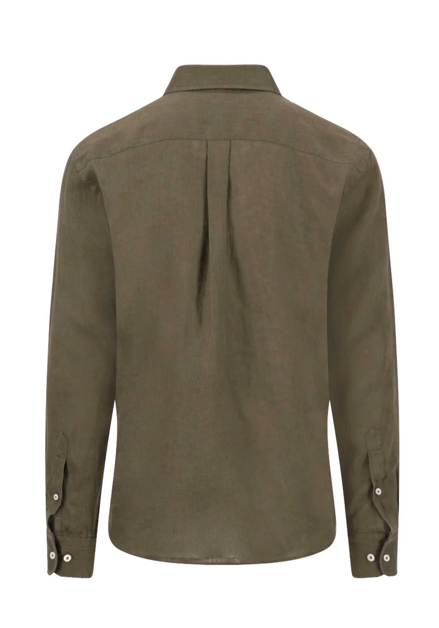 Fynch Hatton Πουκάμισο Linen - 1613 6000 719 Dark khaki