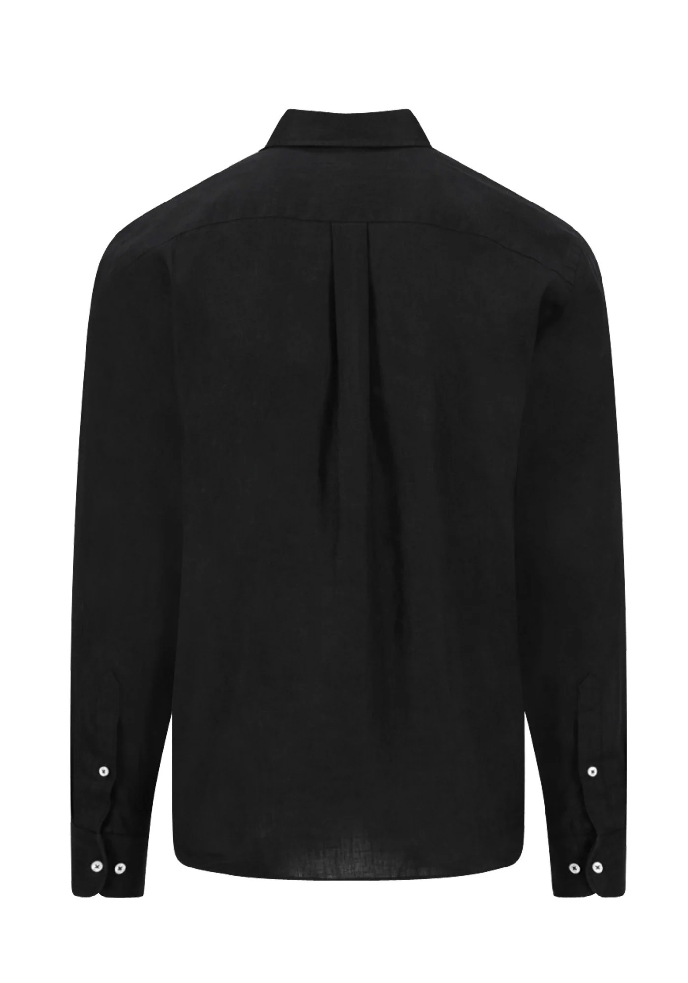 Fynch Hatton Πουκάμισο Linen - 1613 6000 999 Black