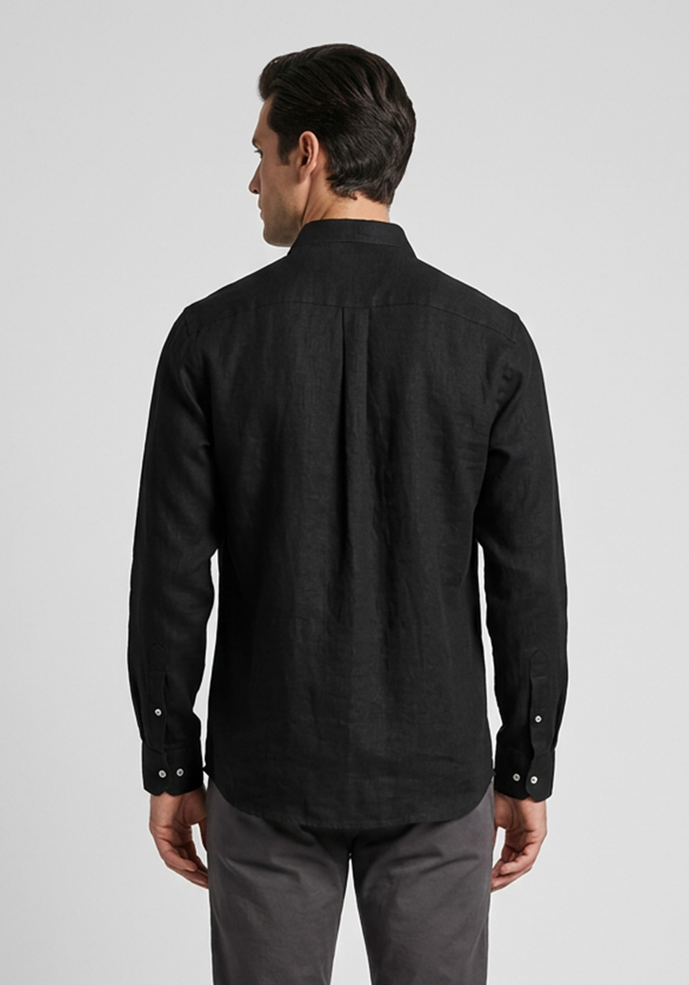 Fynch Hatton Πουκάμισο Linen - 1613 6000 999 Black