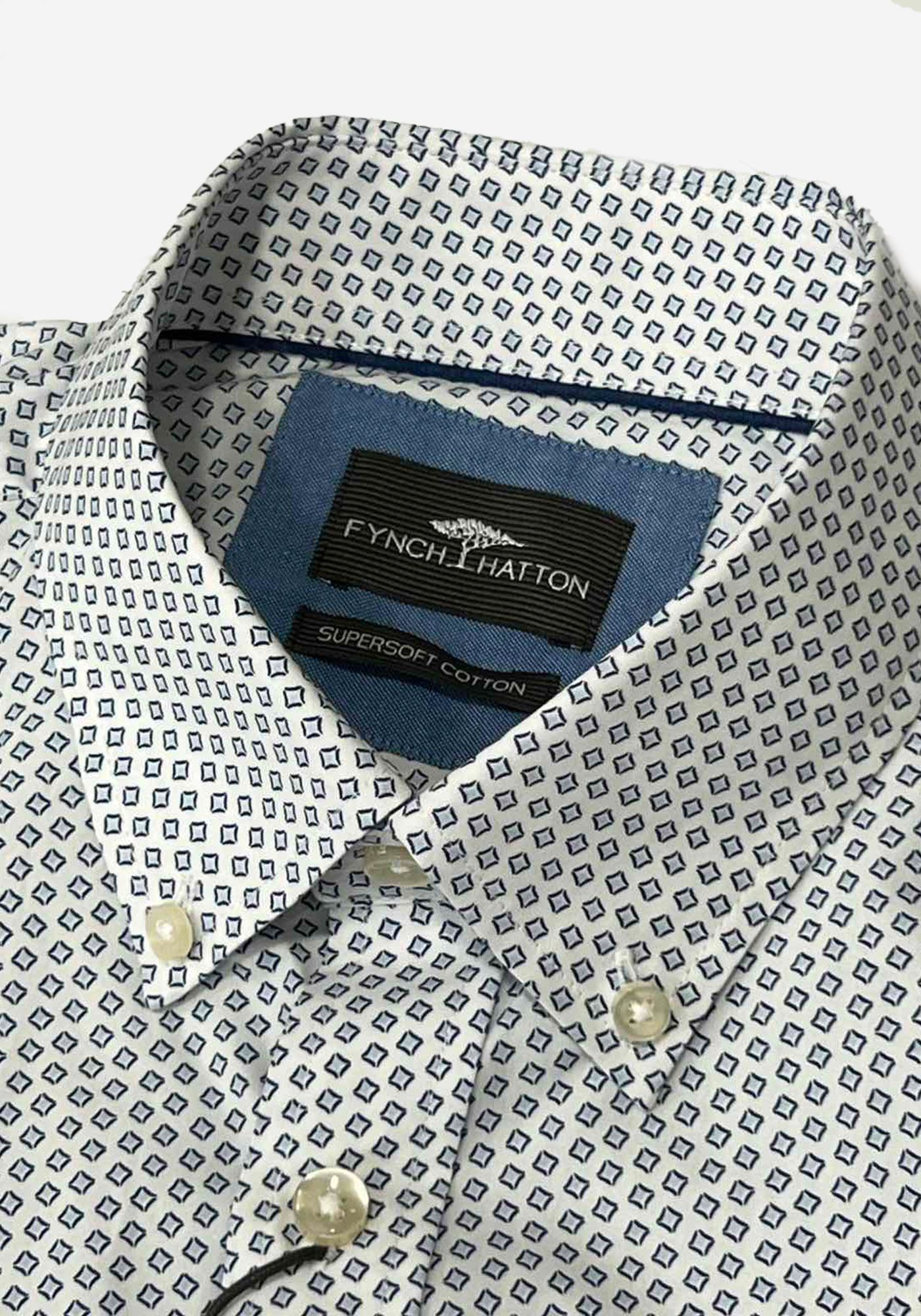 Fynch Hatton Πουκάμισο της σειράς Blue Story - 1513 8560 607 Summer Breeze φωτογραφία