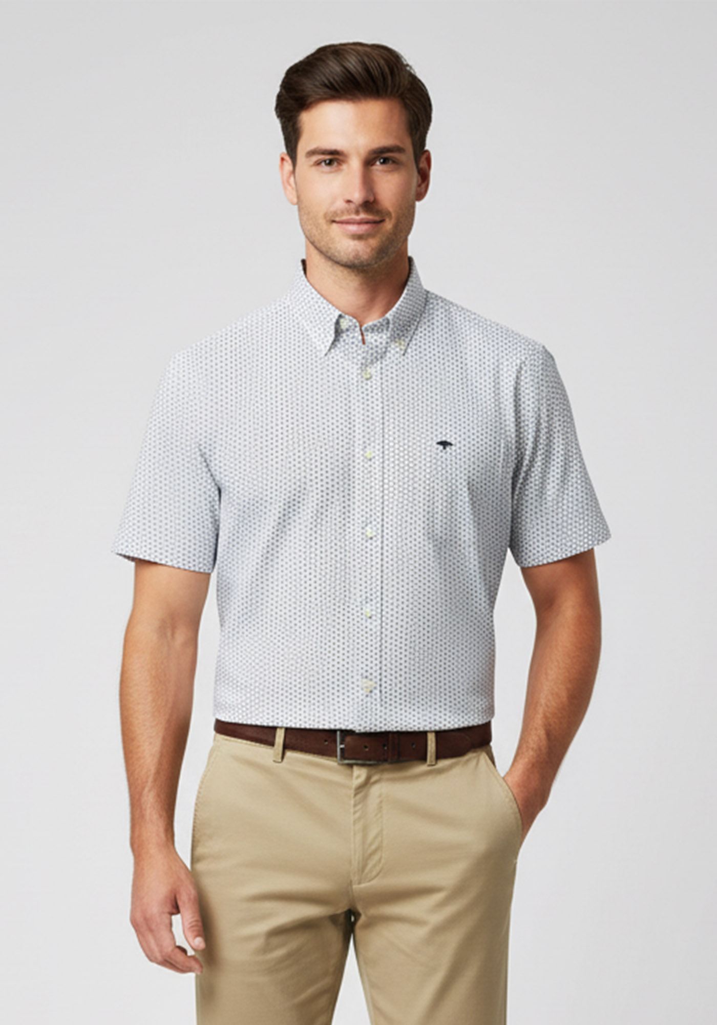 Fynch Hatton Πουκάμισο της σειράς Blue Story - 1513 8560 607 Summer Breeze