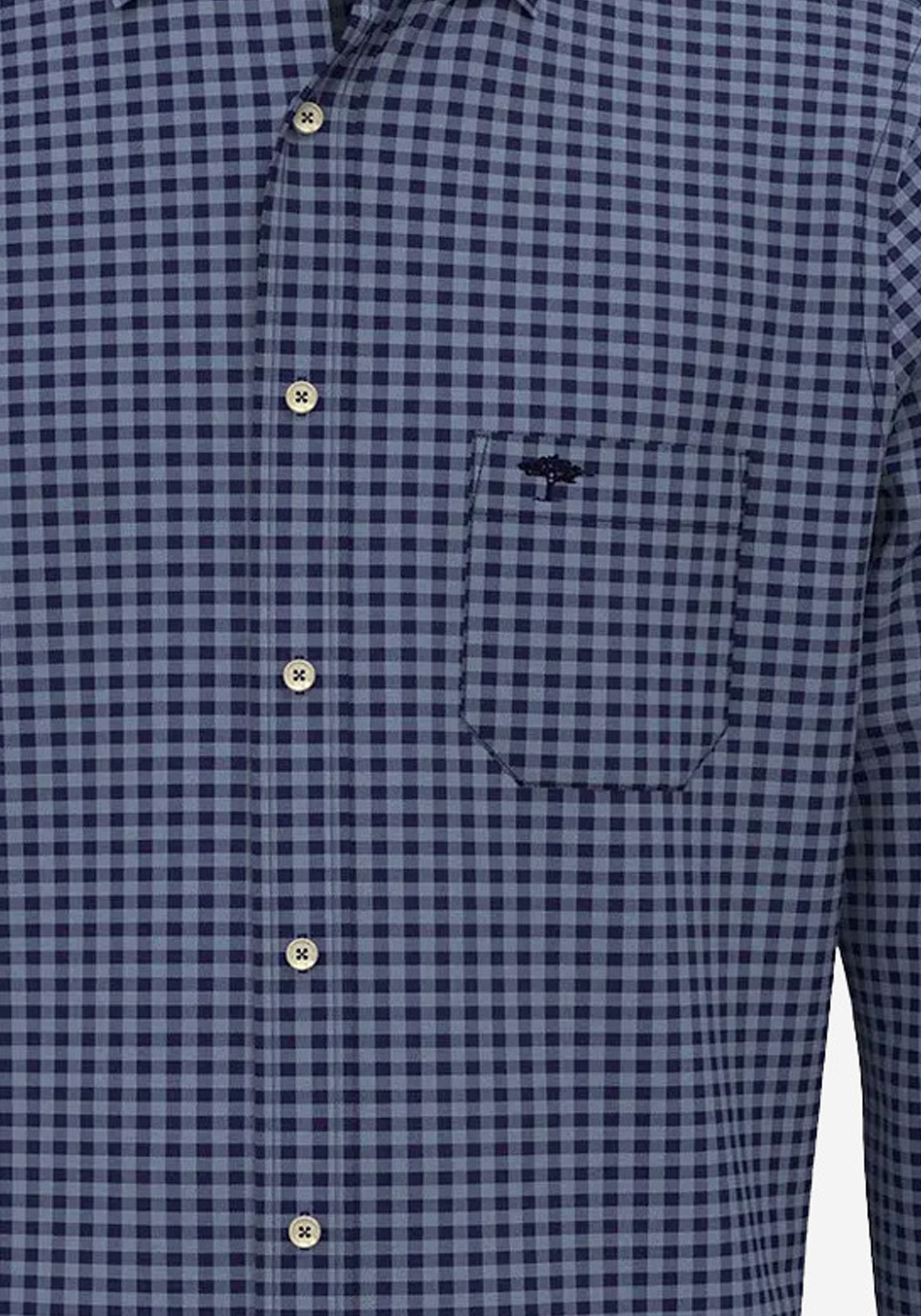 Fynch Hatton Πουκάμισο της σειράς Check - 1410 8040 685 Navy