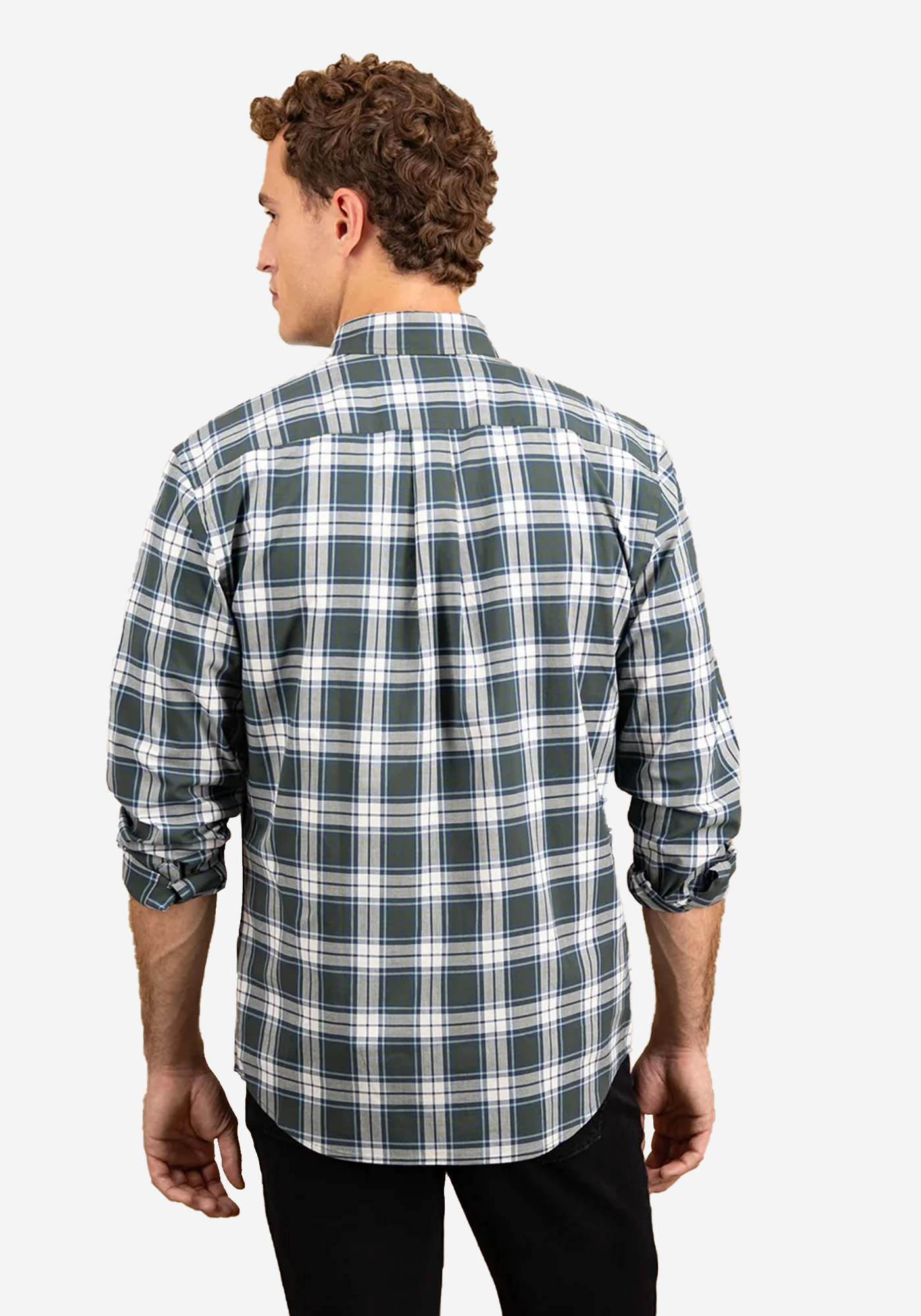 Fynch Hatton Πουκάμισο της σειράς Check - 1510 8060 737 Dark Ivy