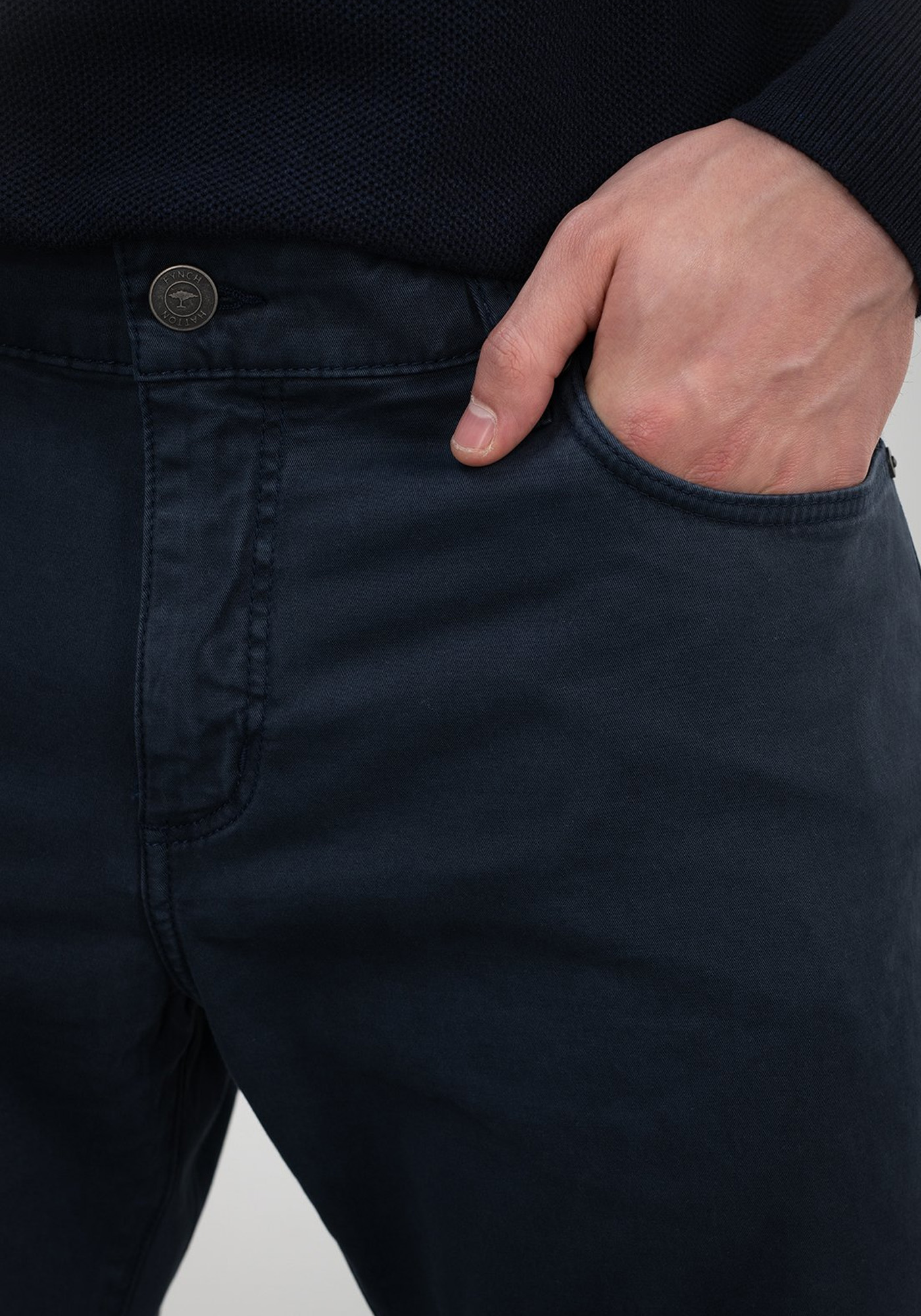 Fynch Hatton Παντελόνι της σειράς Chino - 1413 2802 688 Dark Navy