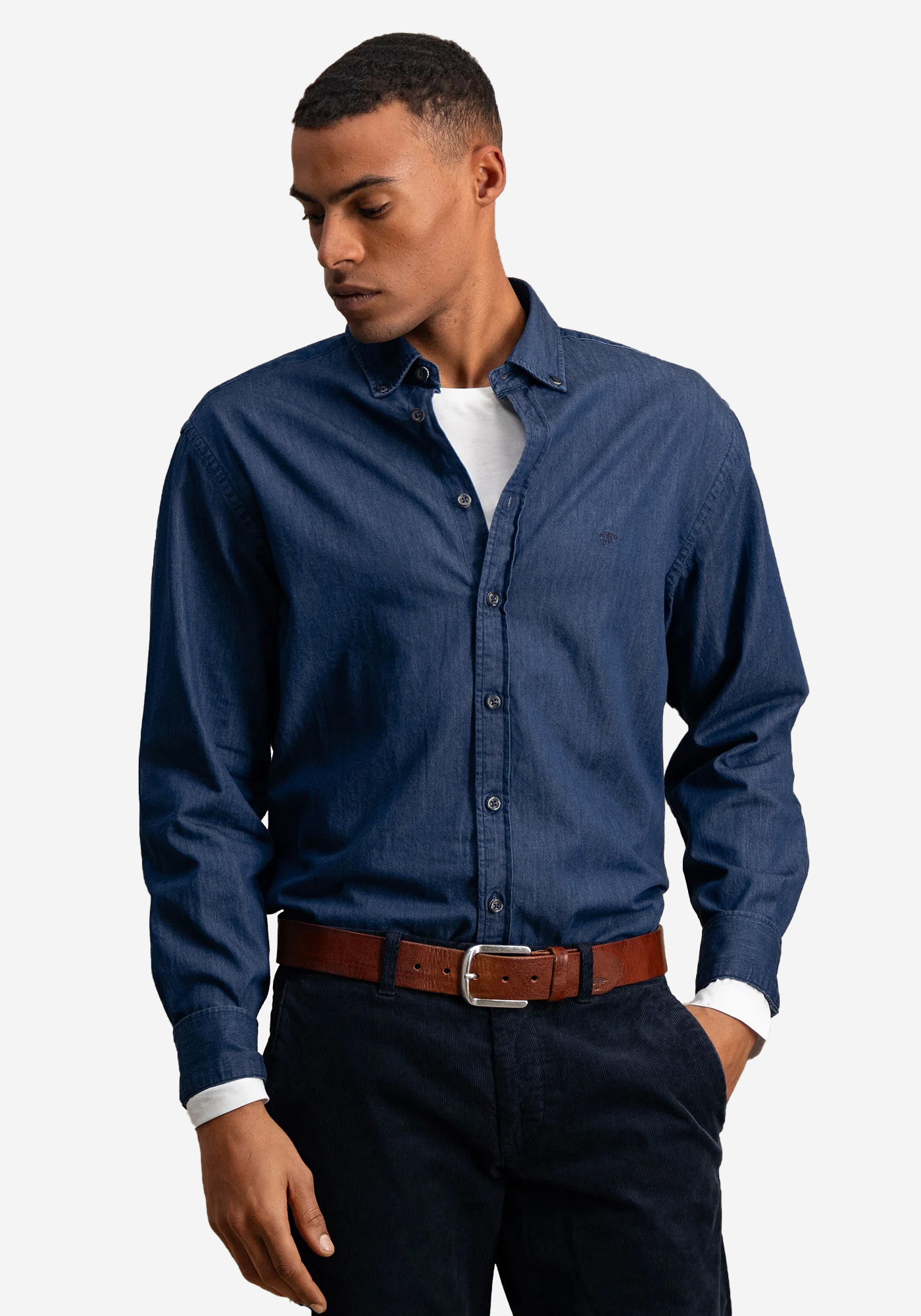 Fynch Hatton Fynch Hatton Πουκάμισο της σειράς Denim - 1509 8030 685 Navy