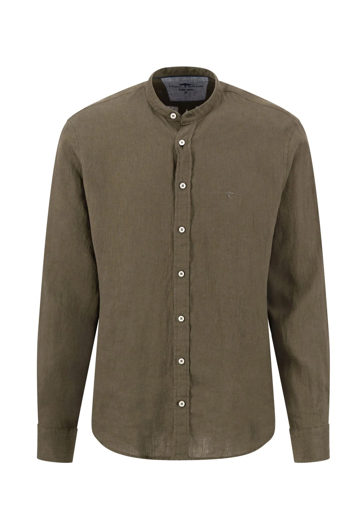 Fynch Hatton Πουκάμισο Linen - 1613 6008 719 Dark Khaki