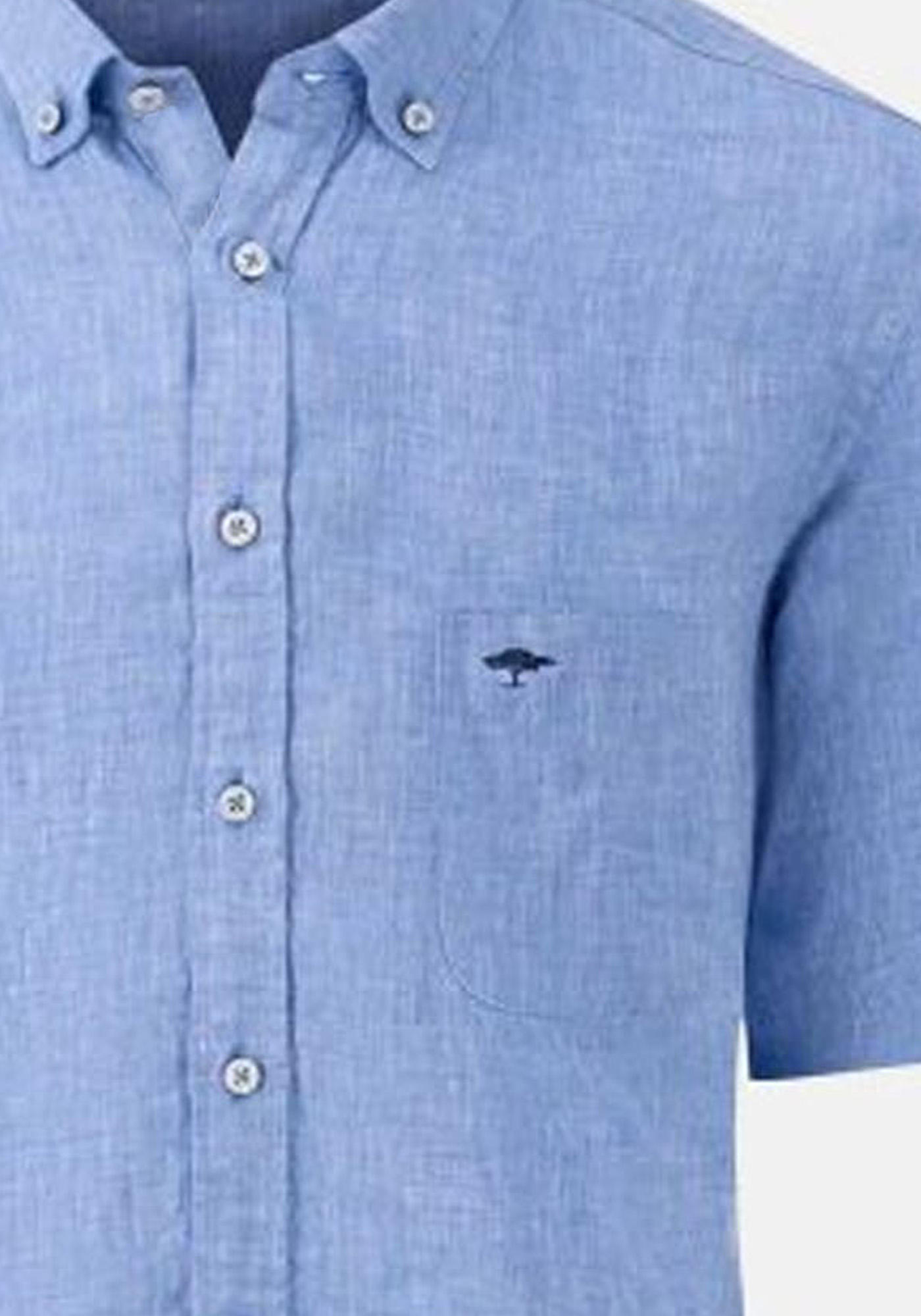 Fynch Hatton Πουκάμισο της σειράς Linen - 1404 6001 604 Crystal Blue