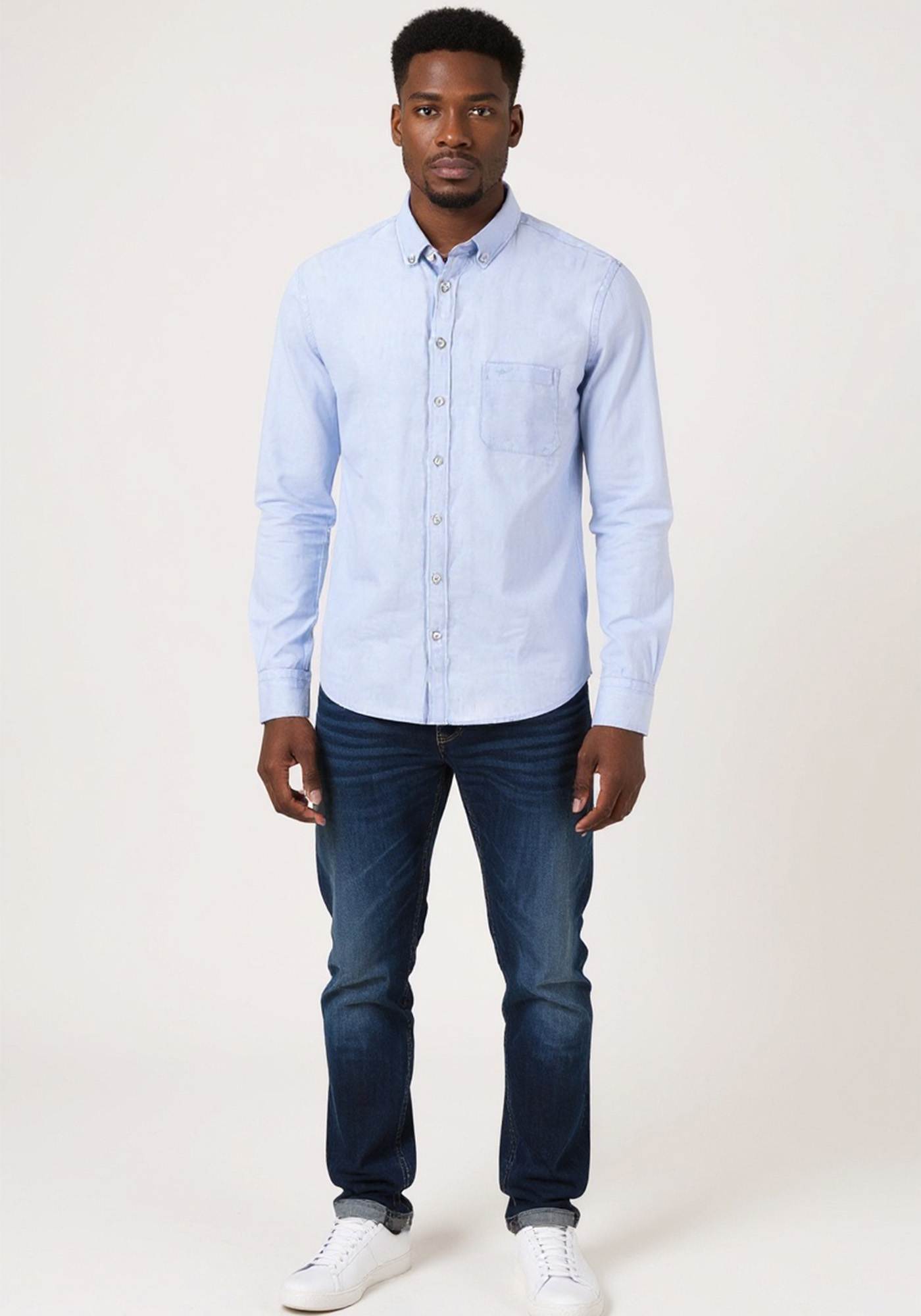 Fynch Hatton Πουκάμισο της σειράς Linen - 1513 6000 607 Summer Breeze φωτογραφία