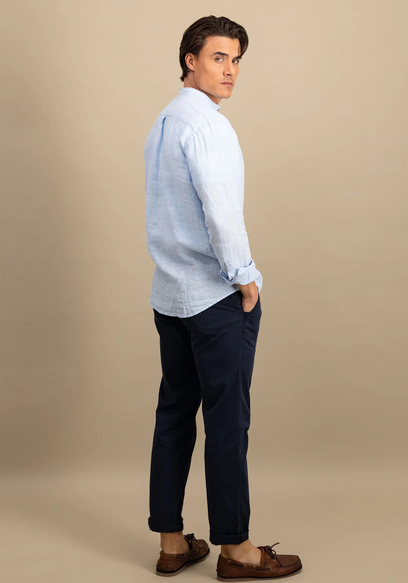 Fynch Hatton Πουκάμισο της σειράς Linen - 1513 6008 607 Summer Breeze