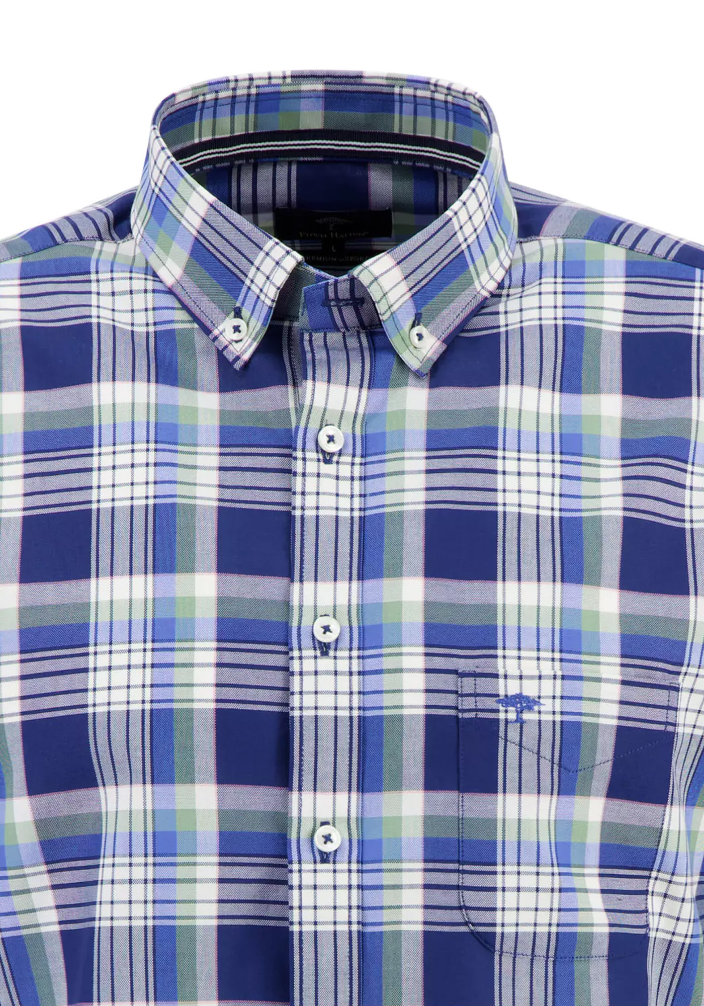 Fynch Hatton Πουκάμισο της σειράς Oxford Check - 1211 5110 5114 Green Combi φωτογραφία