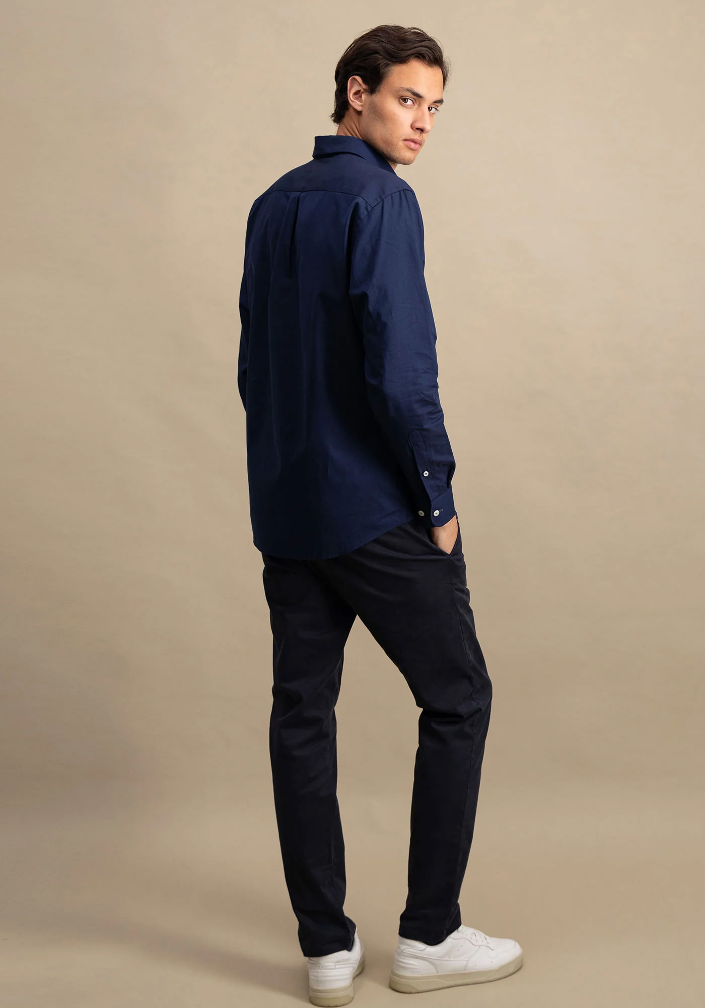 Fynch Hatton Πουκάμισο της σειράς Poplin - 1414 7010 685 Navy φωτογραφία