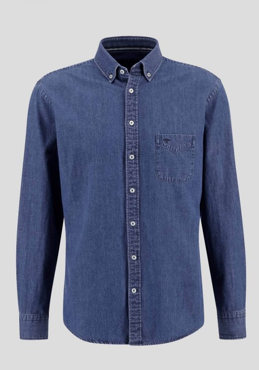 Fynch Hatton Πουκάμισο της σειράς Soft Denim - 1314 9010 603 Wave φωτογραφία