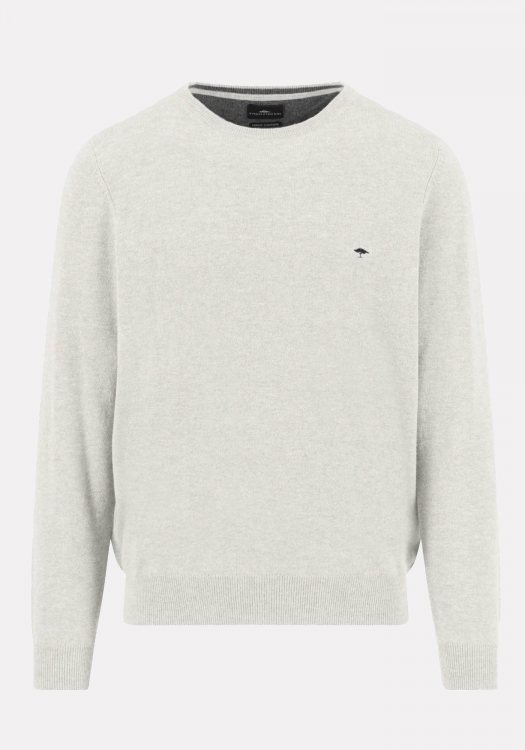 Fynch Hatton Πλεκτή μπλούζα της σειράς Merino cashmere - 1514 800 826 Winter White