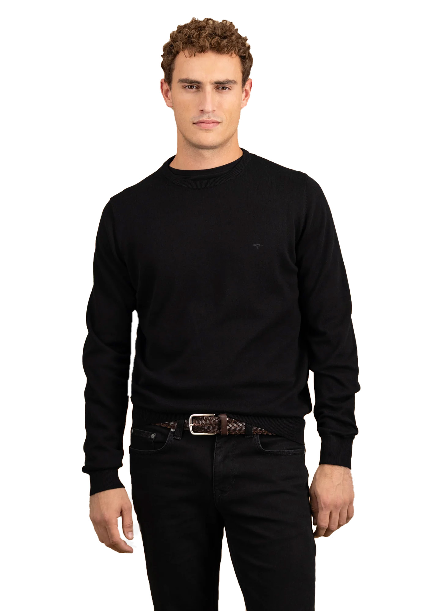 Fynch Hatton Πλεκτή μπλούζα της σειράς Superfine Cotton