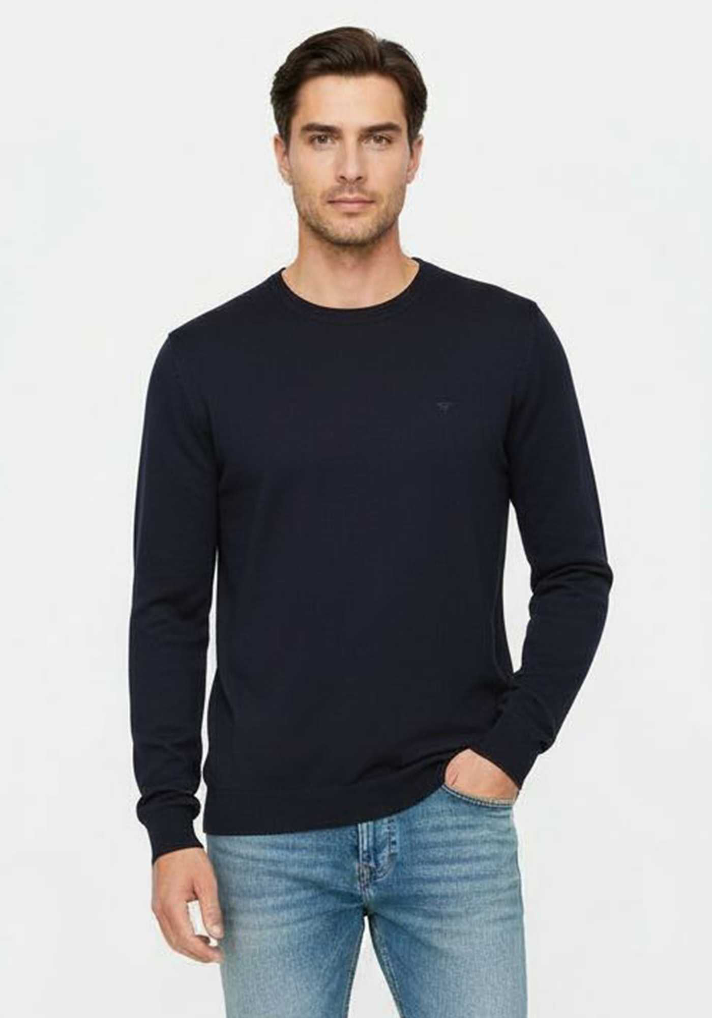 Fynch Hatton Πλεκτή μπλούζα της σειράς Sweater - 1410 300 690 Navy