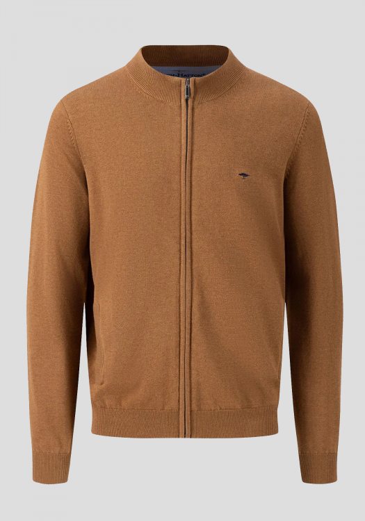 Fynch Hatton Ζακέτα της σειράς Cardigan Zip - 1314 212 801 Walnut Brown φωτογραφία