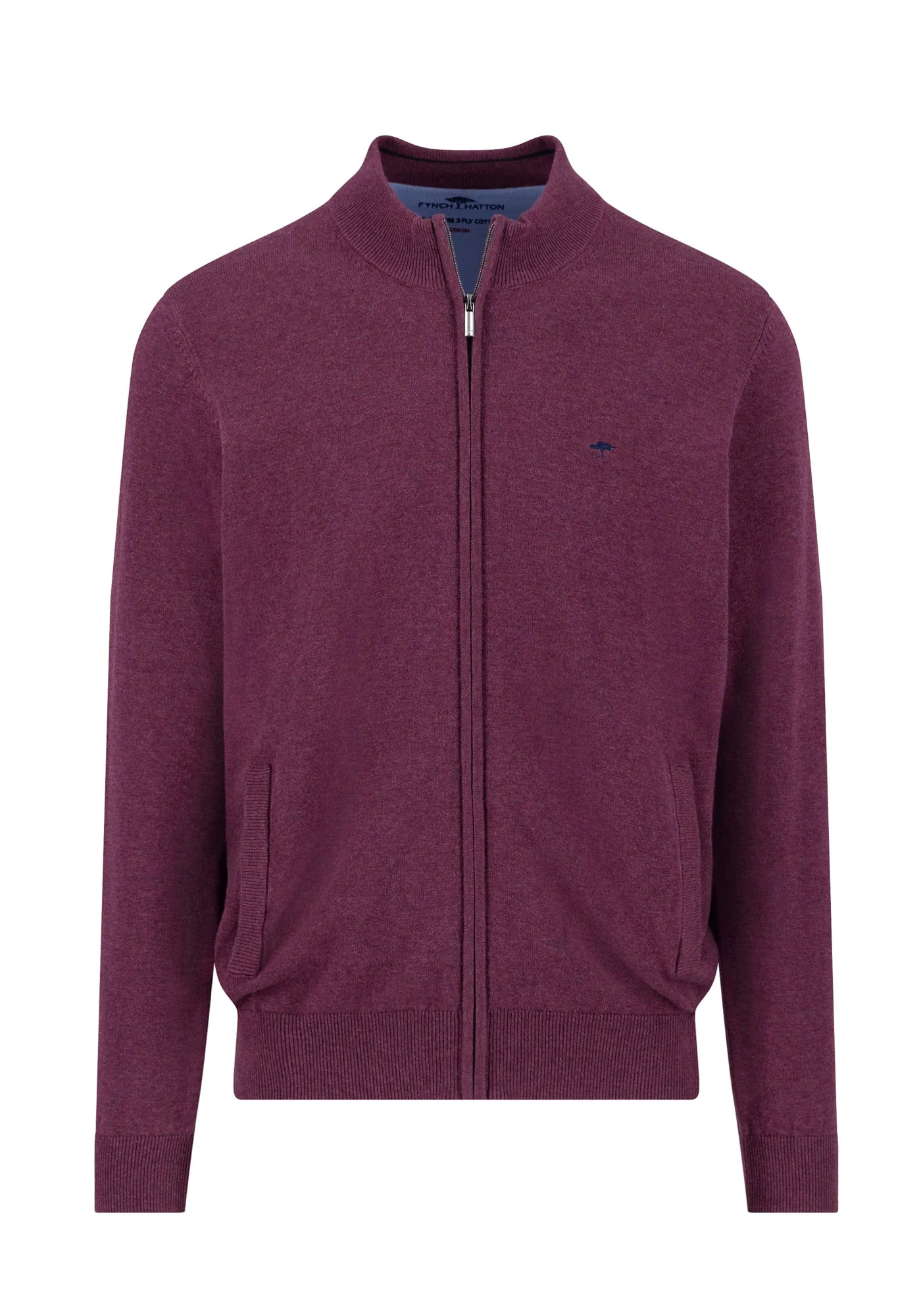 Fynch Hatton Ζακέτα της σειράς Cardigan Zip - 1514 212 368 Deep Merlot φωτογραφία