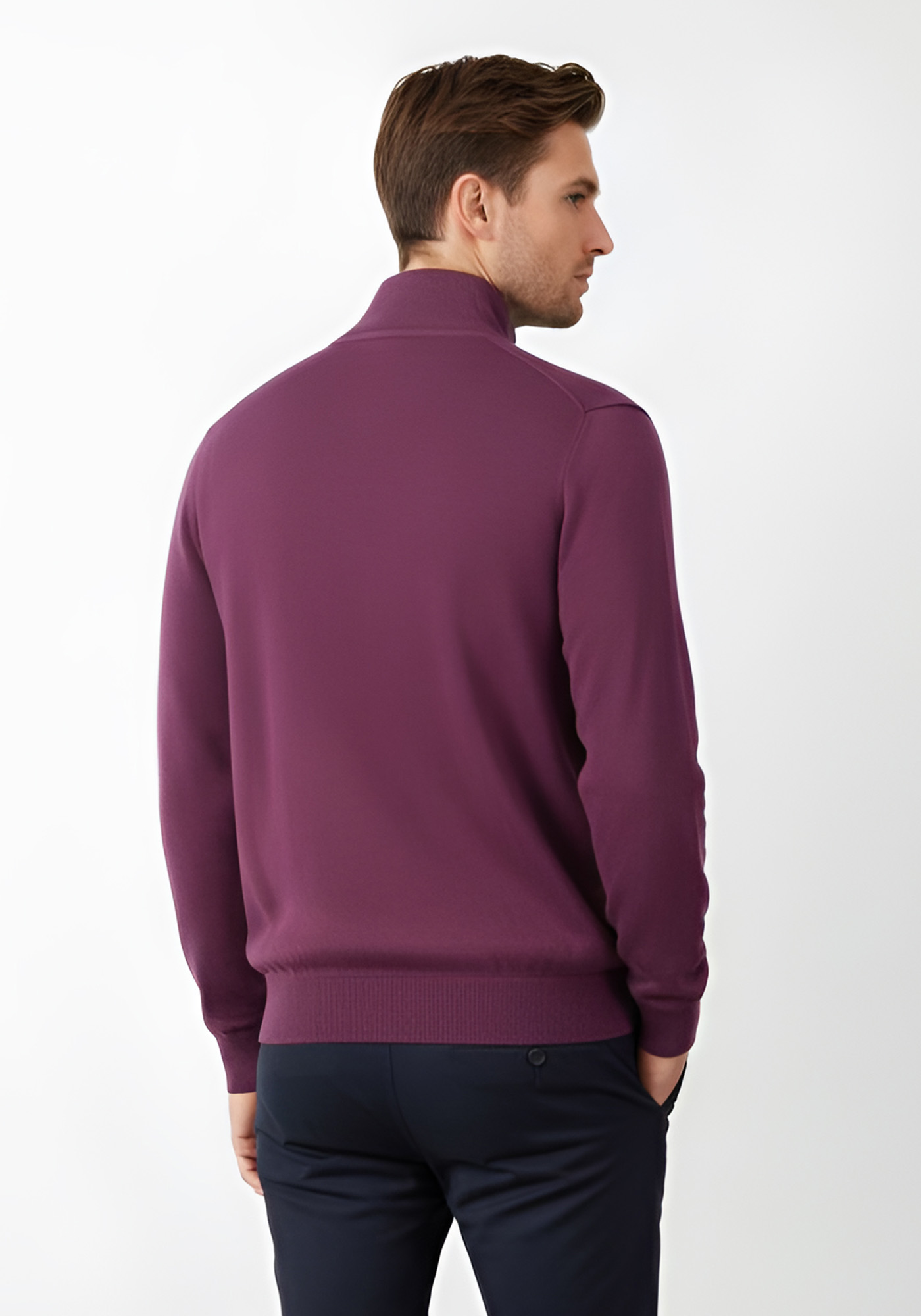 Fynch Hatton Ζακέτα της σειράς Cardigan Zip - 1514 212 368 Deep Merlot φωτογραφία