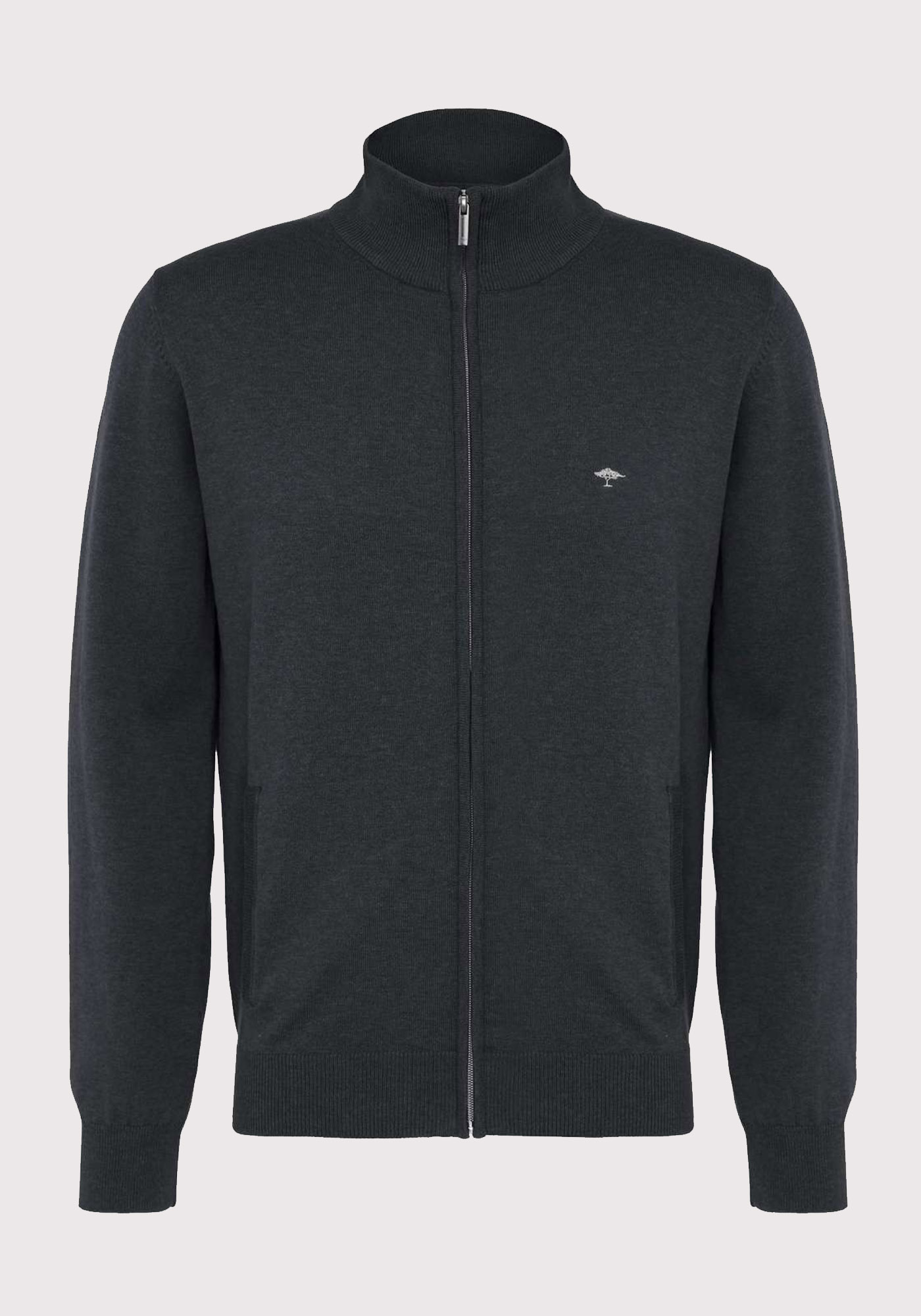 Fynch Hatton Ζακέτα της σειράς Cardigan Zip - SFPK212 998 Charcoal φωτογραφία